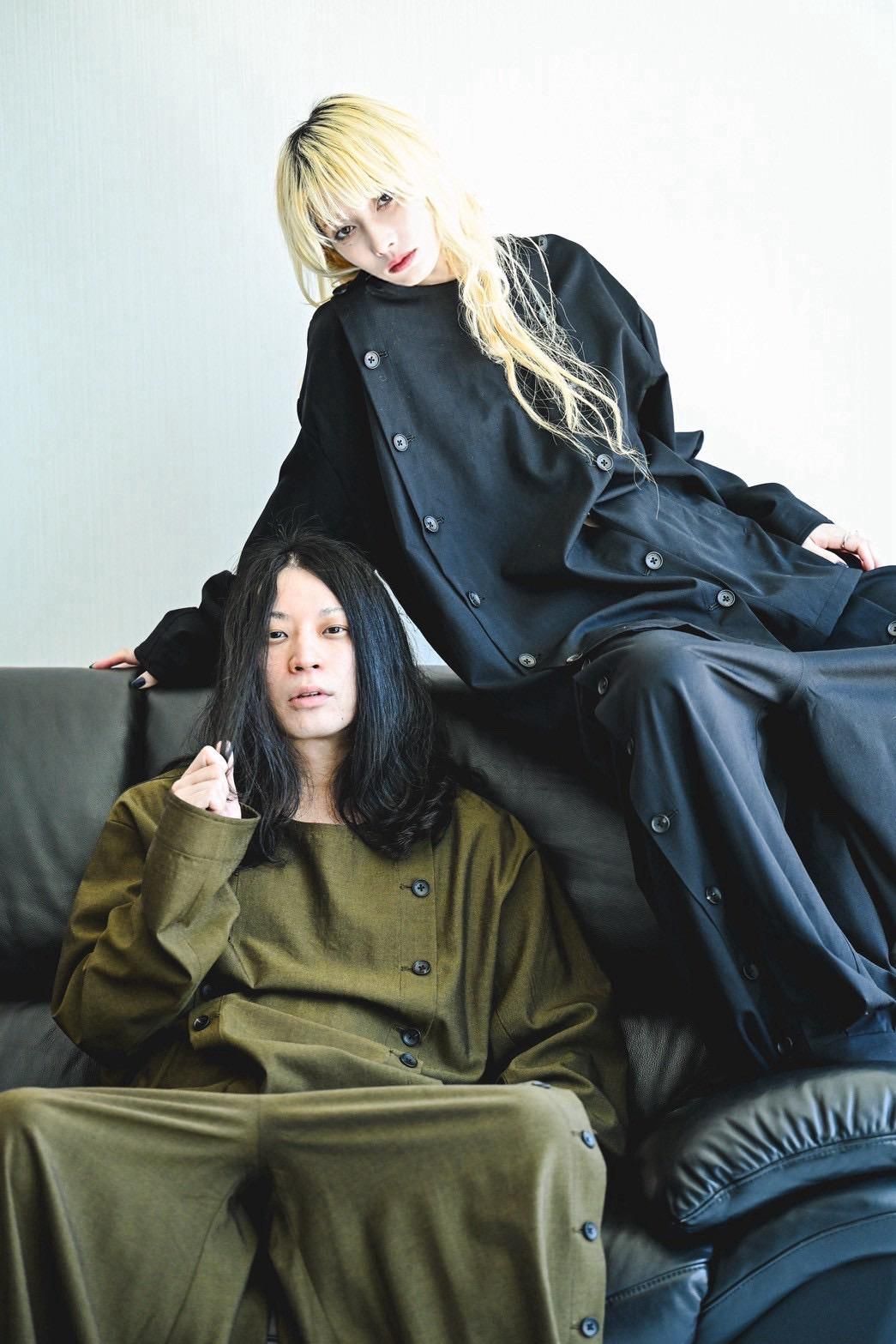 Wool Gabardine Mirrored Button Shirt Jacket