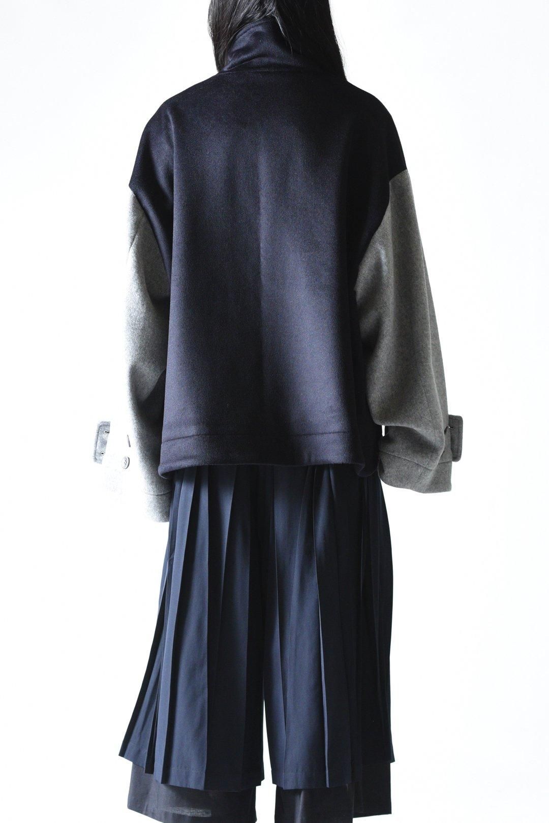 Wool Beaver High-Neck Blouson