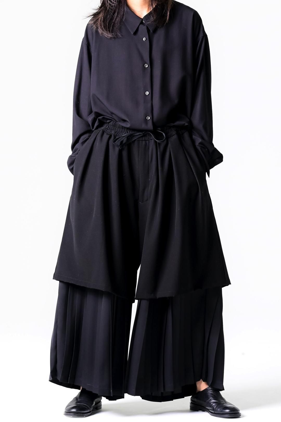 Pleats Layered Tier Pants