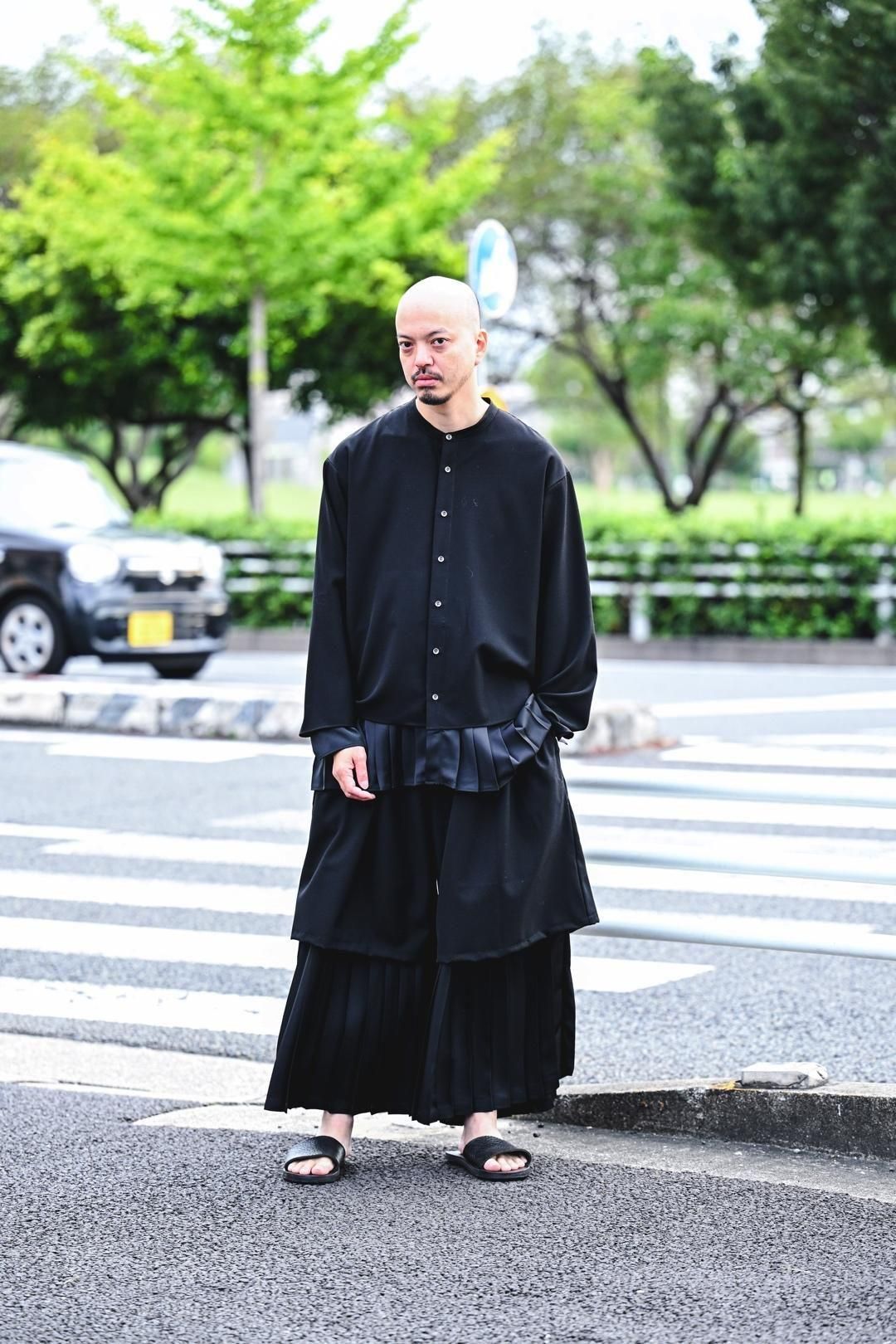 Pleats Layered Tier Shirt