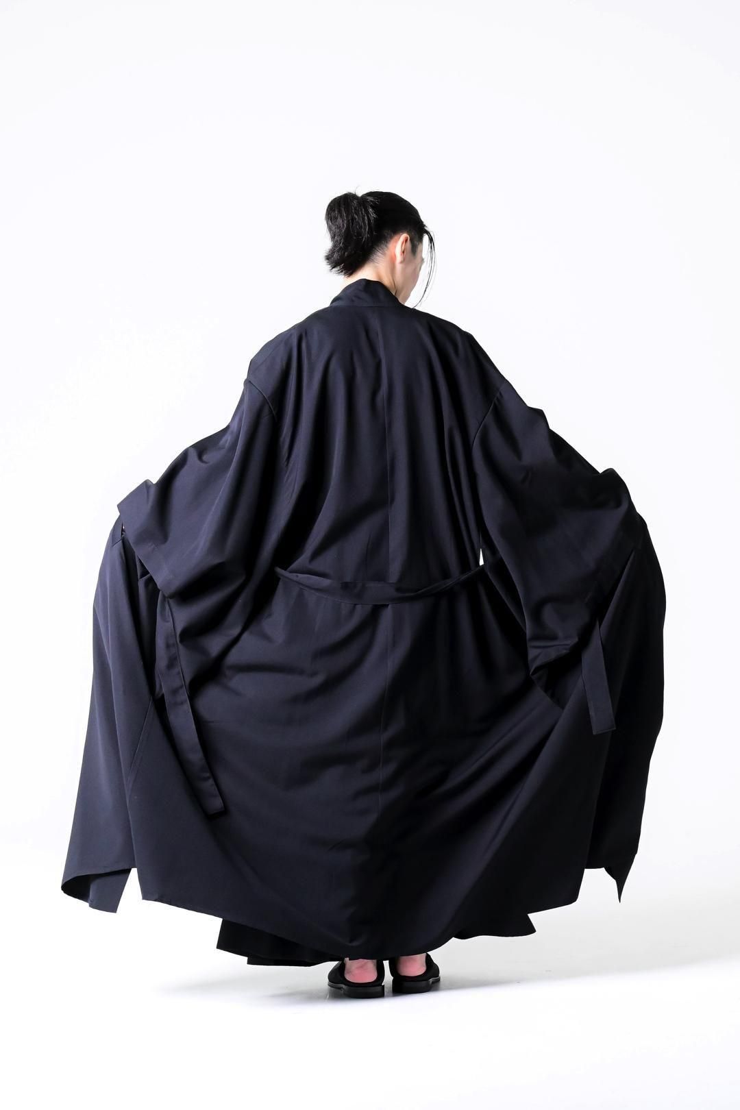 Wool Gabardine YUKATA Coat