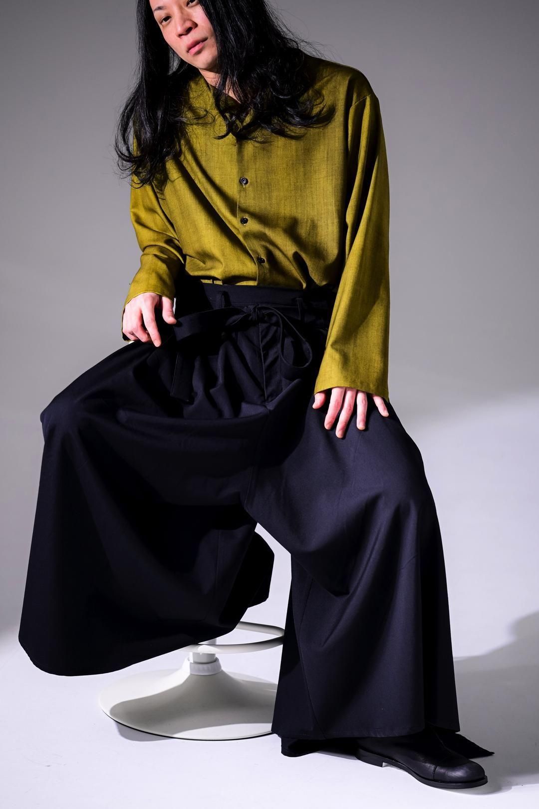 Wool Gabardine Wrap HAKAMA Pants