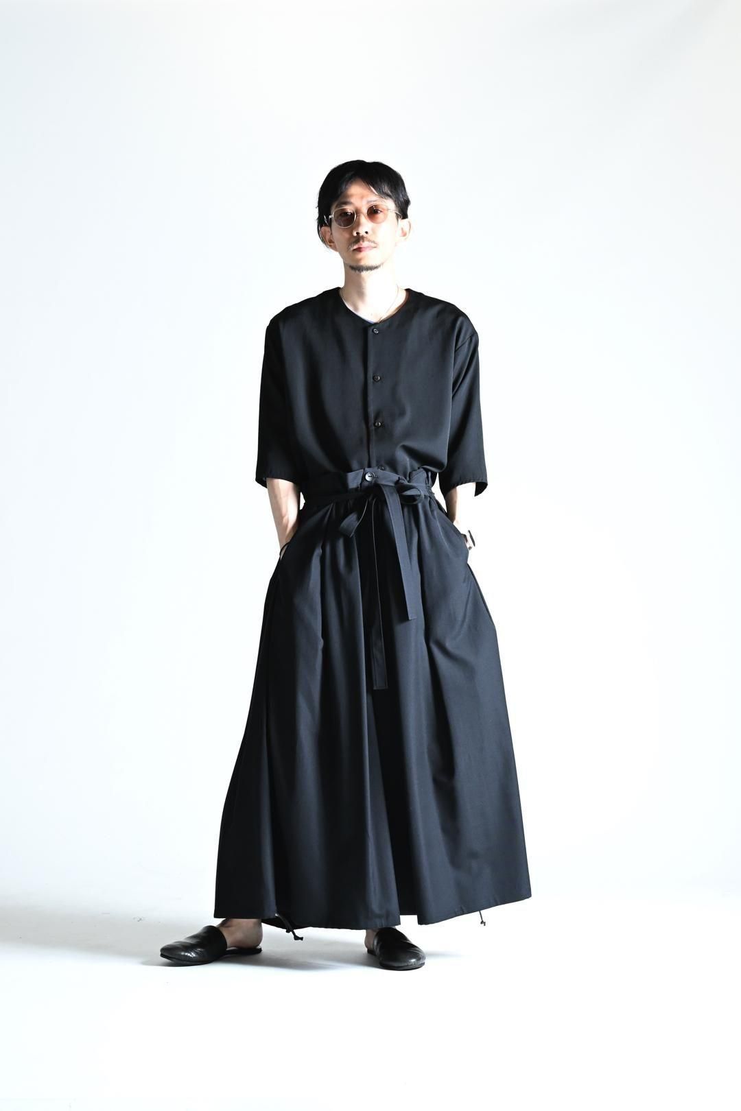 Wool Gabardine KIMONO Balloon Pants