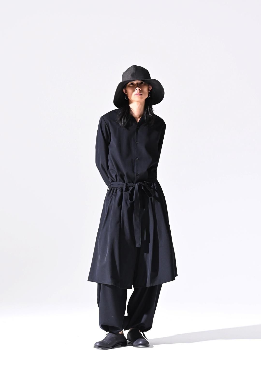 Wool Gabardine Double Layered Pants