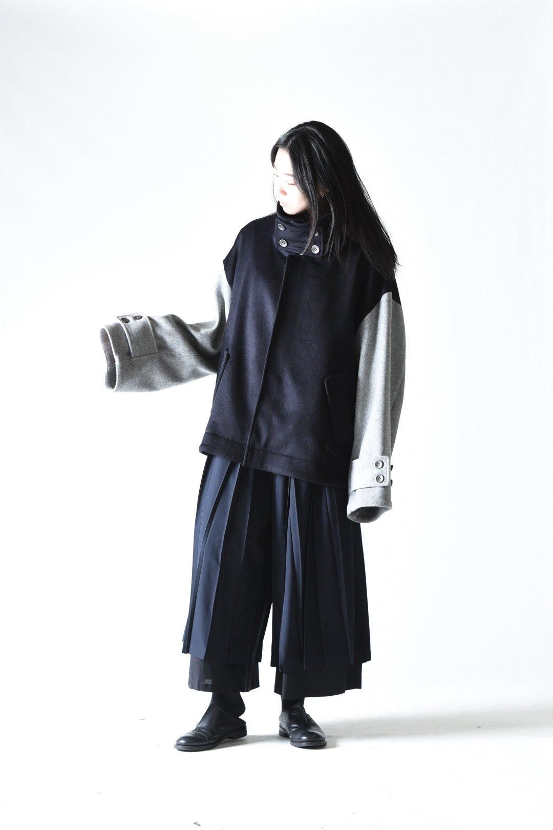 Wool Beaver High-Neck Blouson