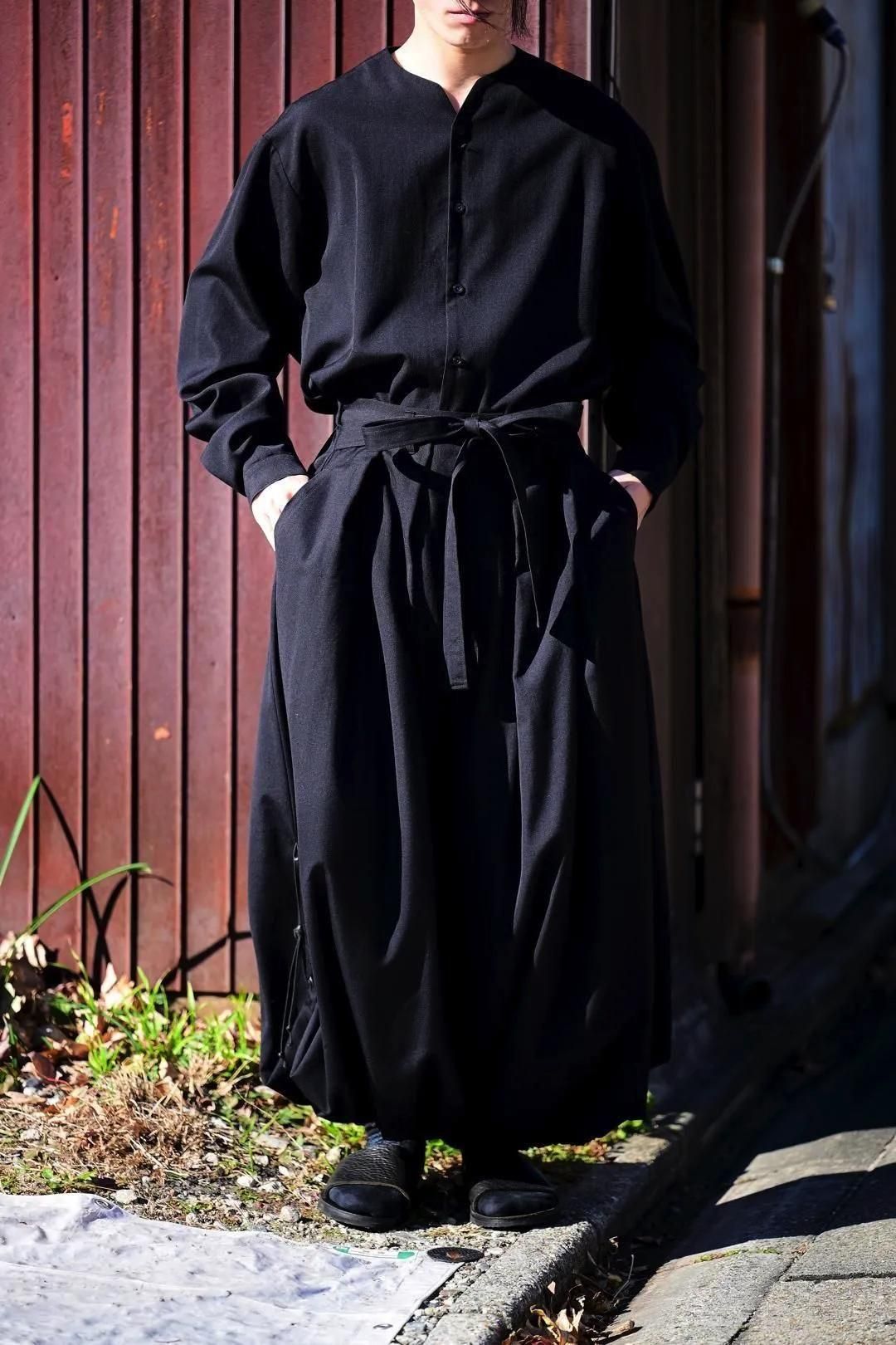 Wool Gabardine KIMONO Balloon Pants