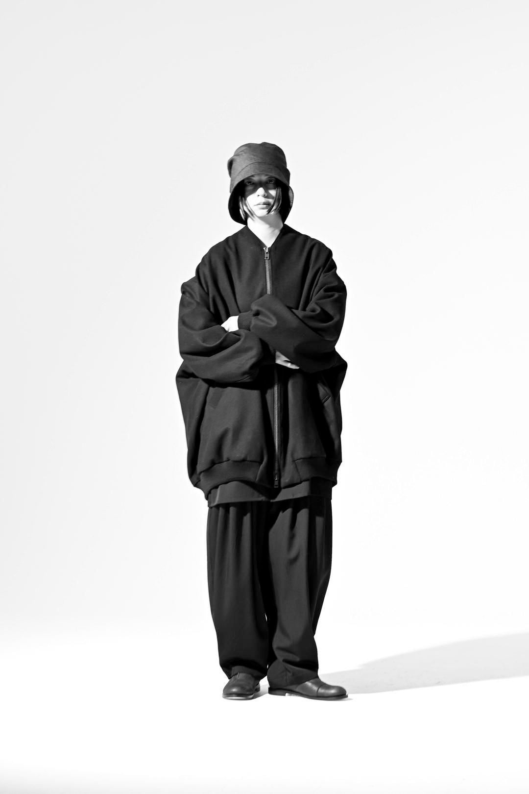 Super100's "尾州" Melton Oversized Zip Blouson