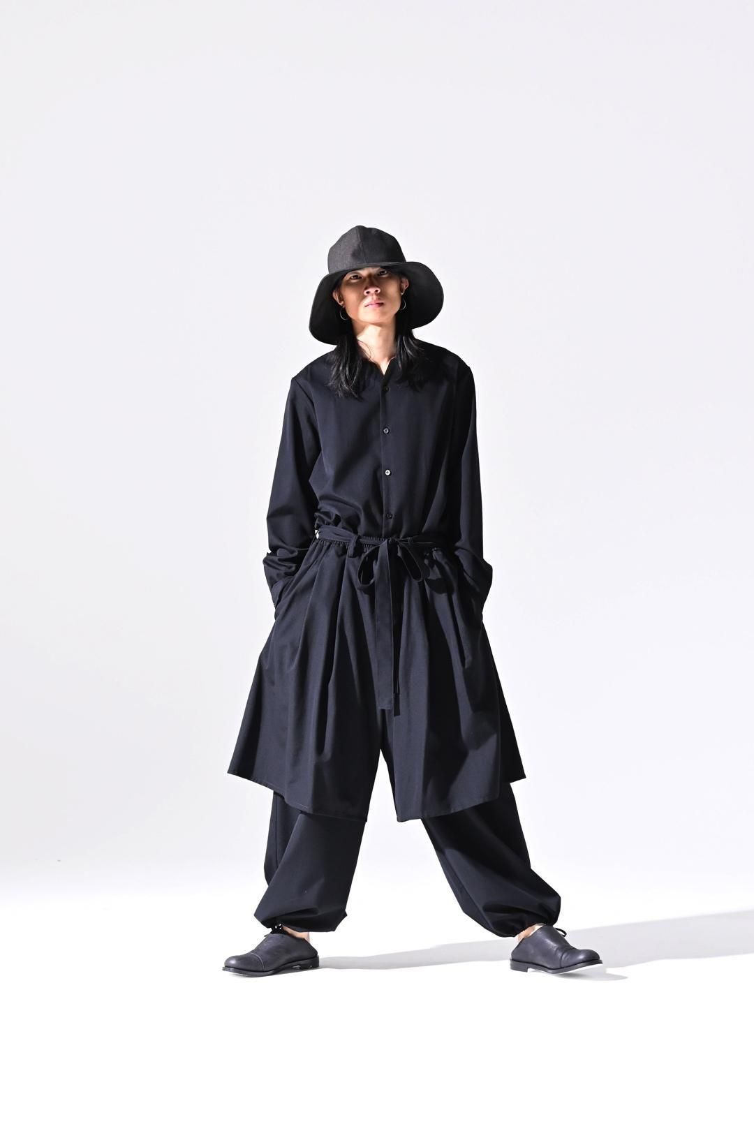 Wool Gabardine Double Layered Pants