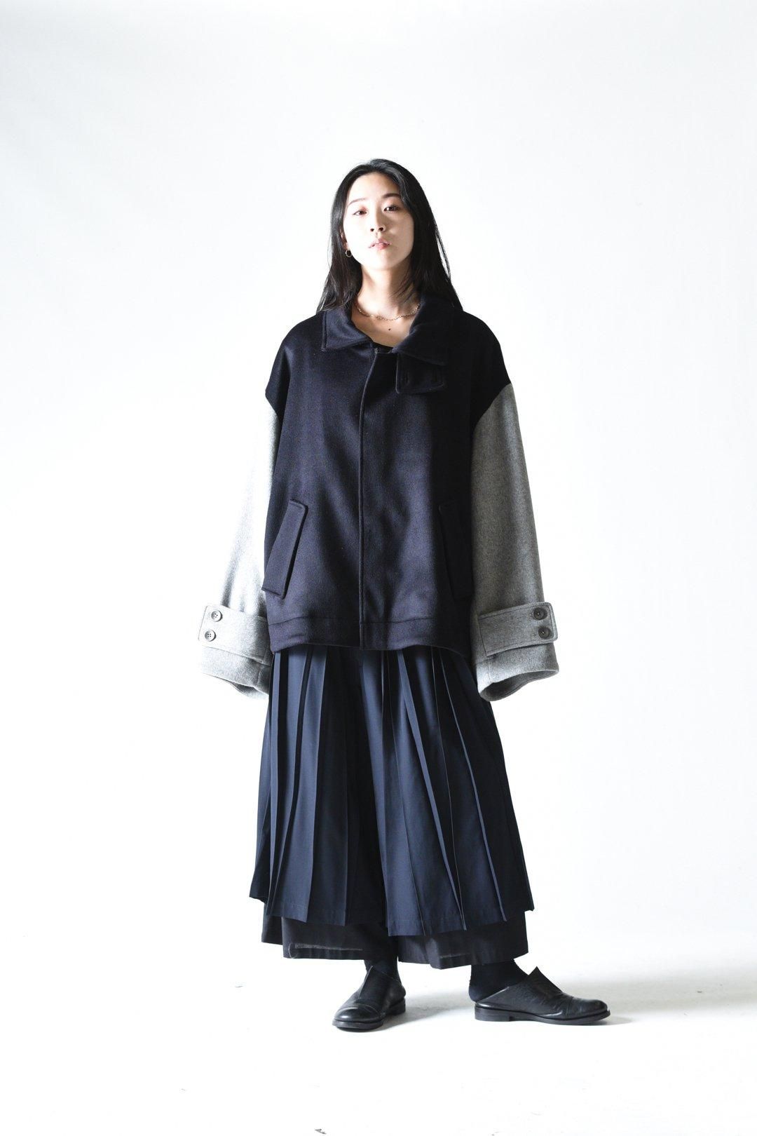 Wool Beaver High-Neck Blouson