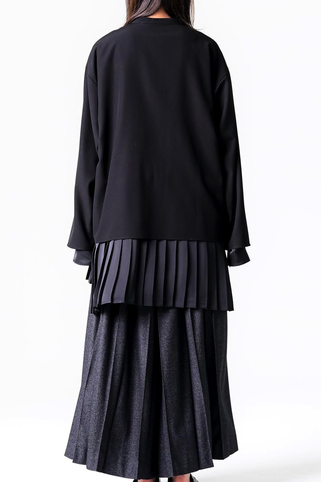 Pleats Layered Tier Shirt