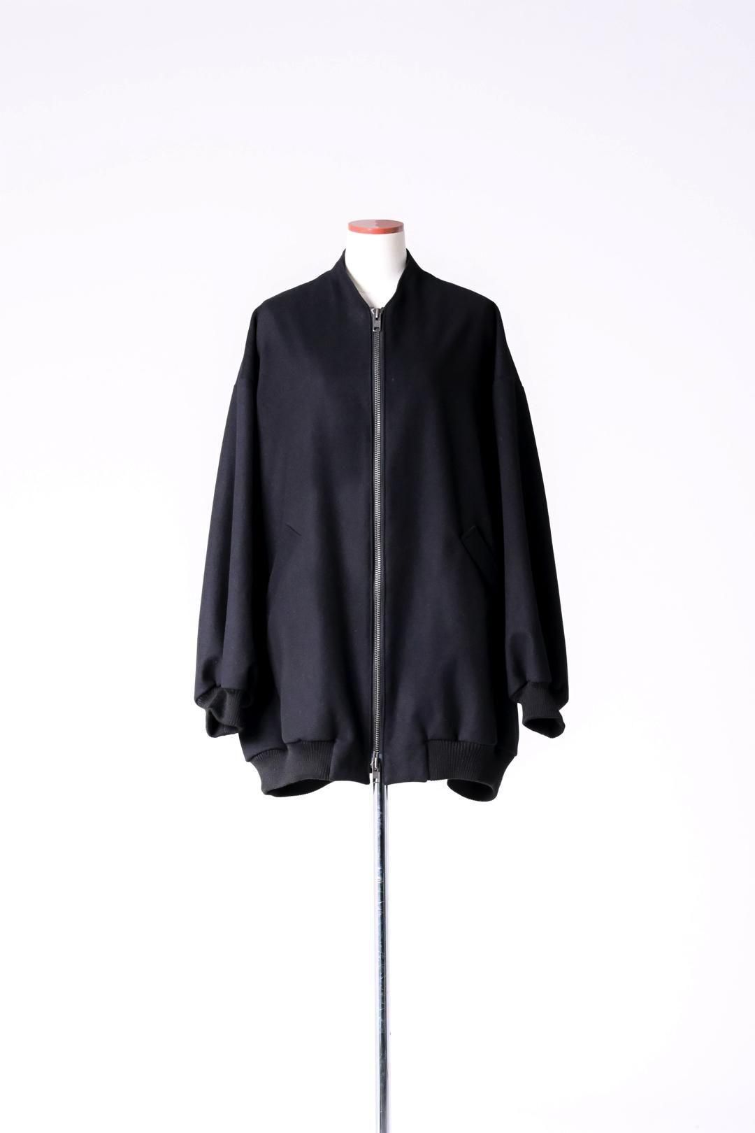 Super100's "尾州" Melton Oversized Zip Blouson
