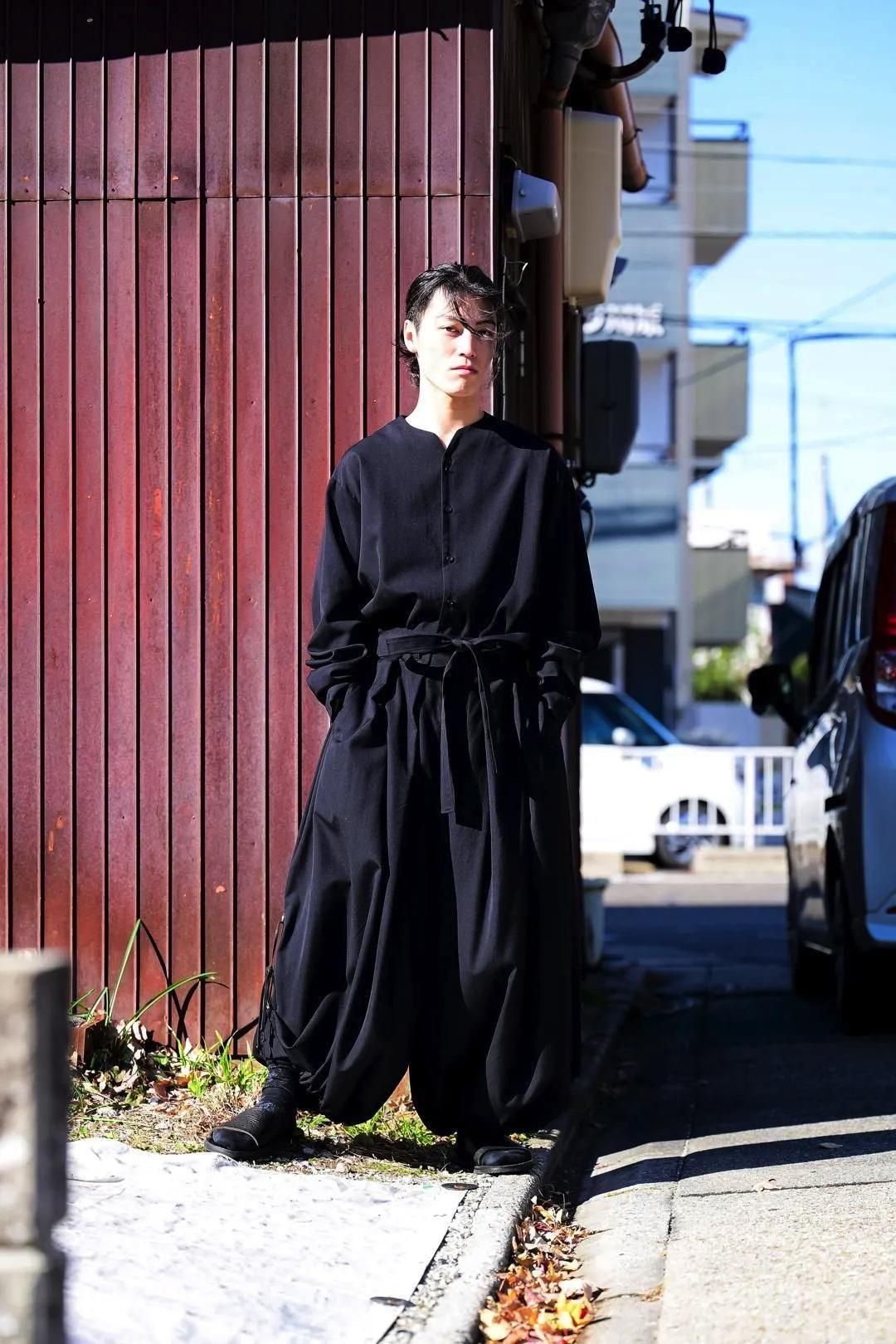 Wool Gabardine KIMONO Balloon Pants