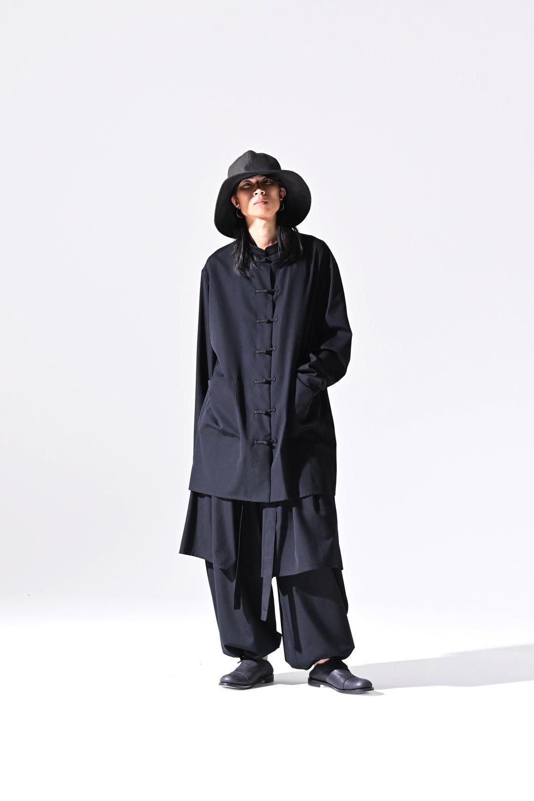 Wool Gabardine Double Layered Pants