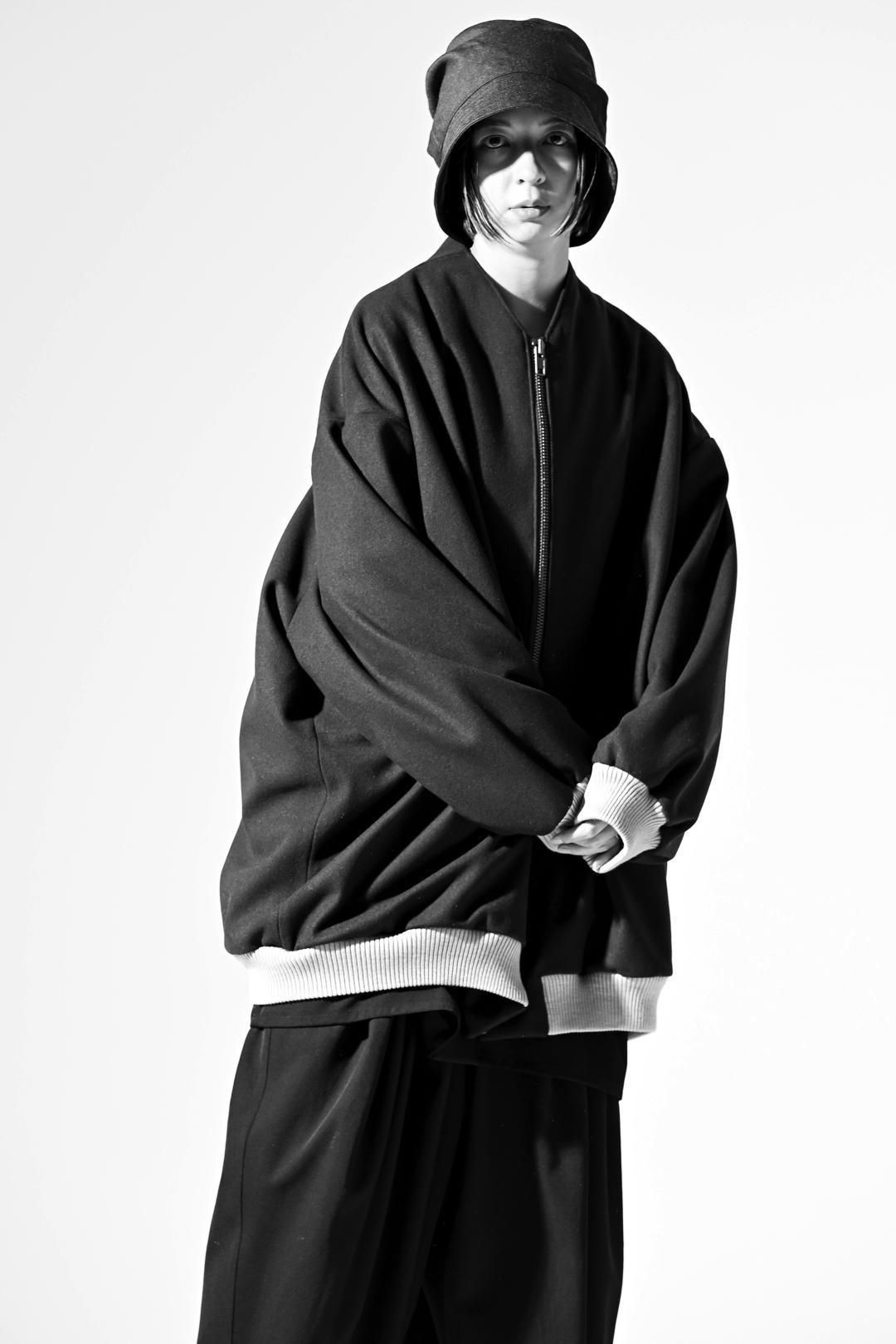 Super100's "尾州" Melton Oversized Zip Blouson