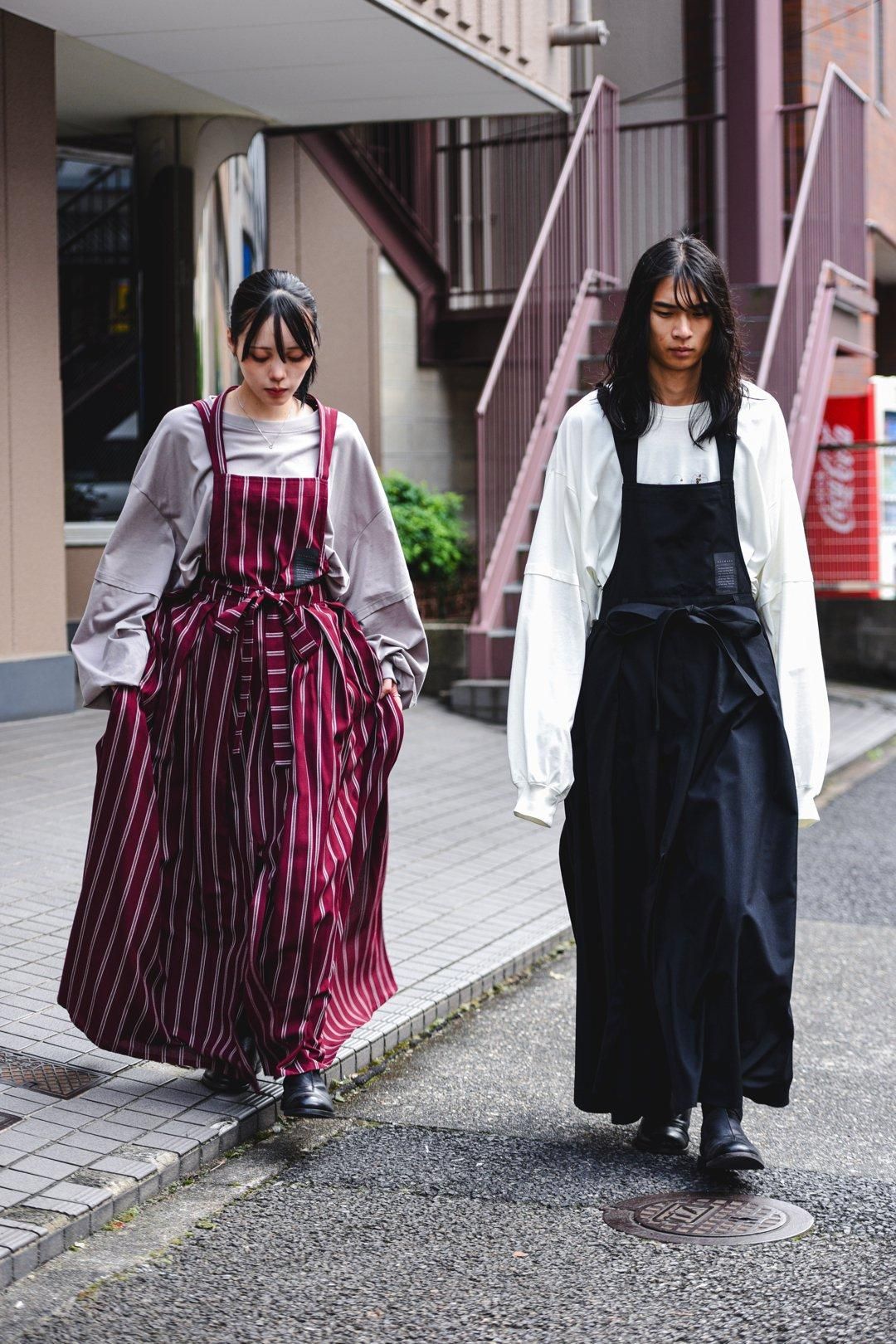 Wool Gabardine Wrap KIMONO Cloth black