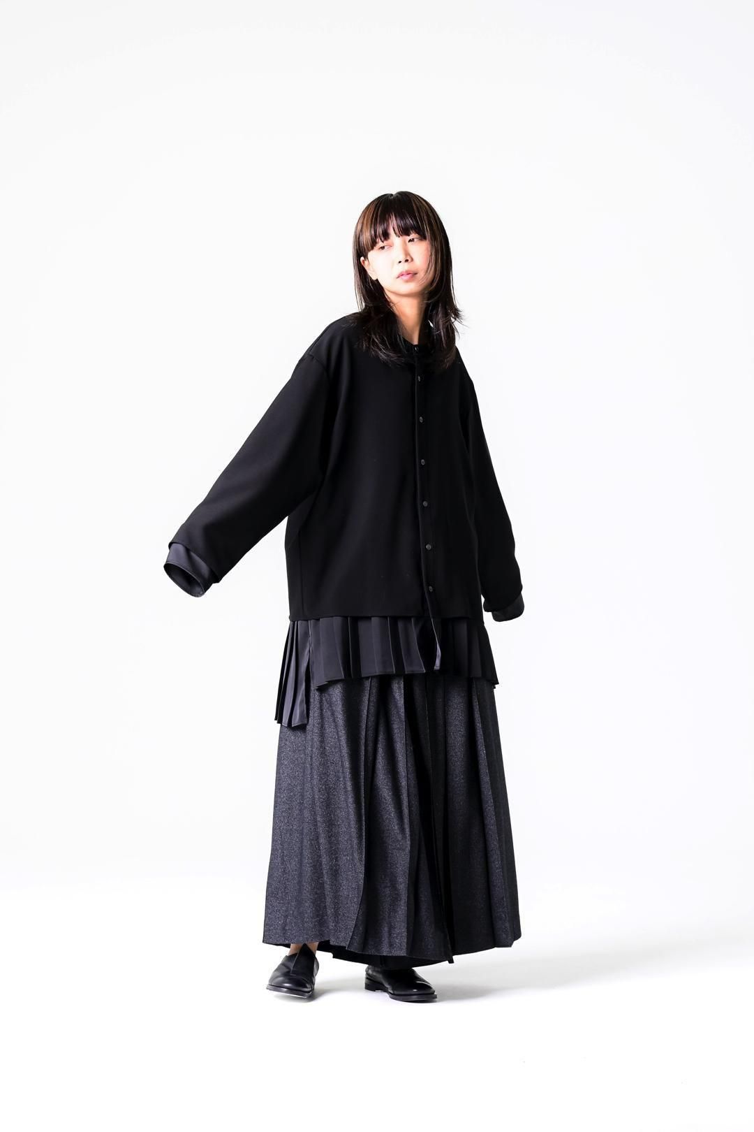 Pleats Layered Tier Shirt