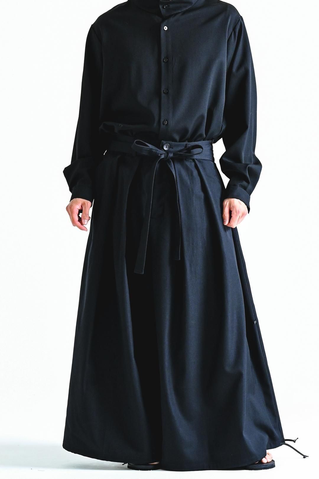 Wool Gabardine KIMONO Balloon Pants
