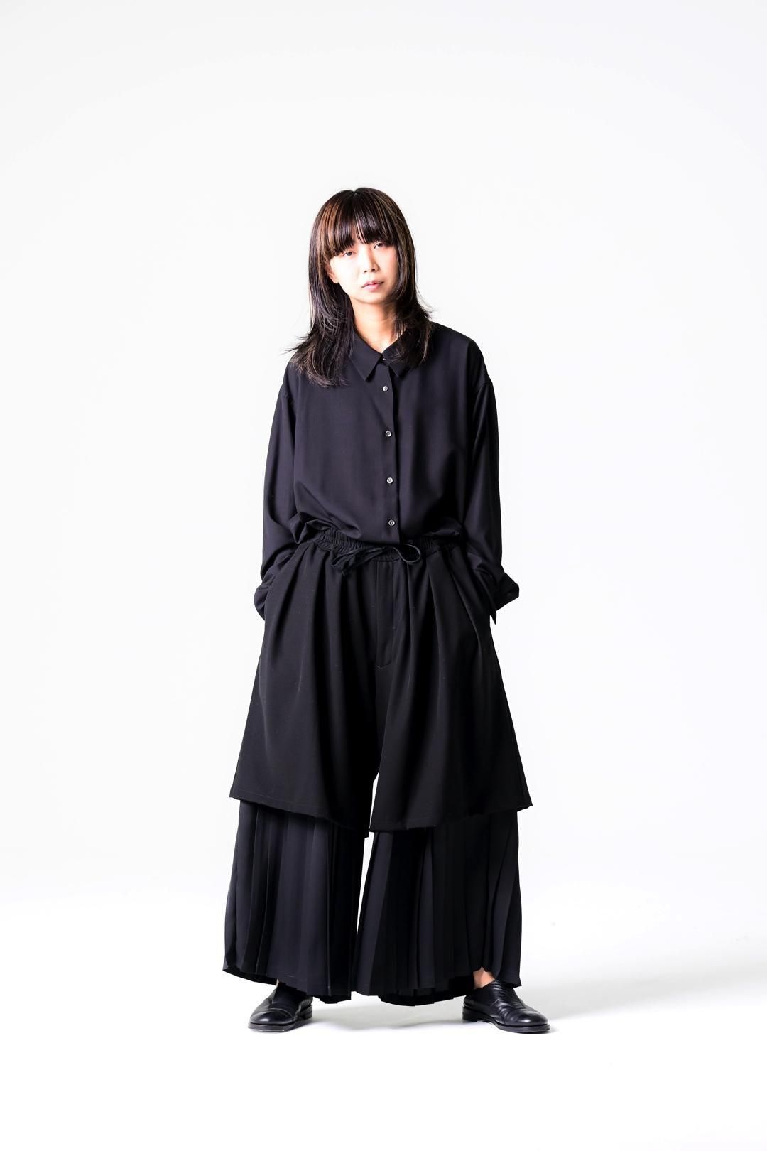 Pleats Layered Tier Pants