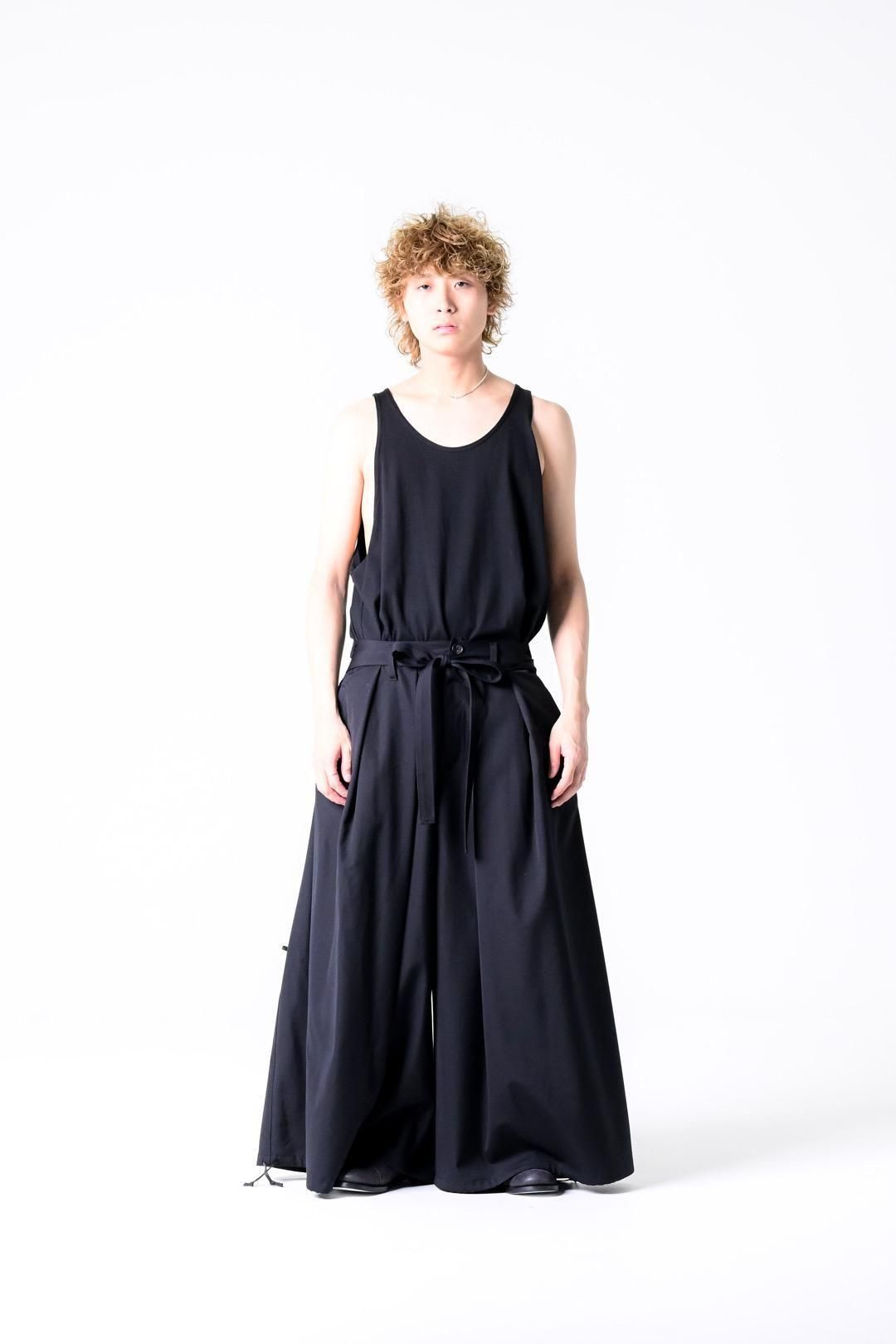 Wool Gabardine KIMONO Balloon Pants