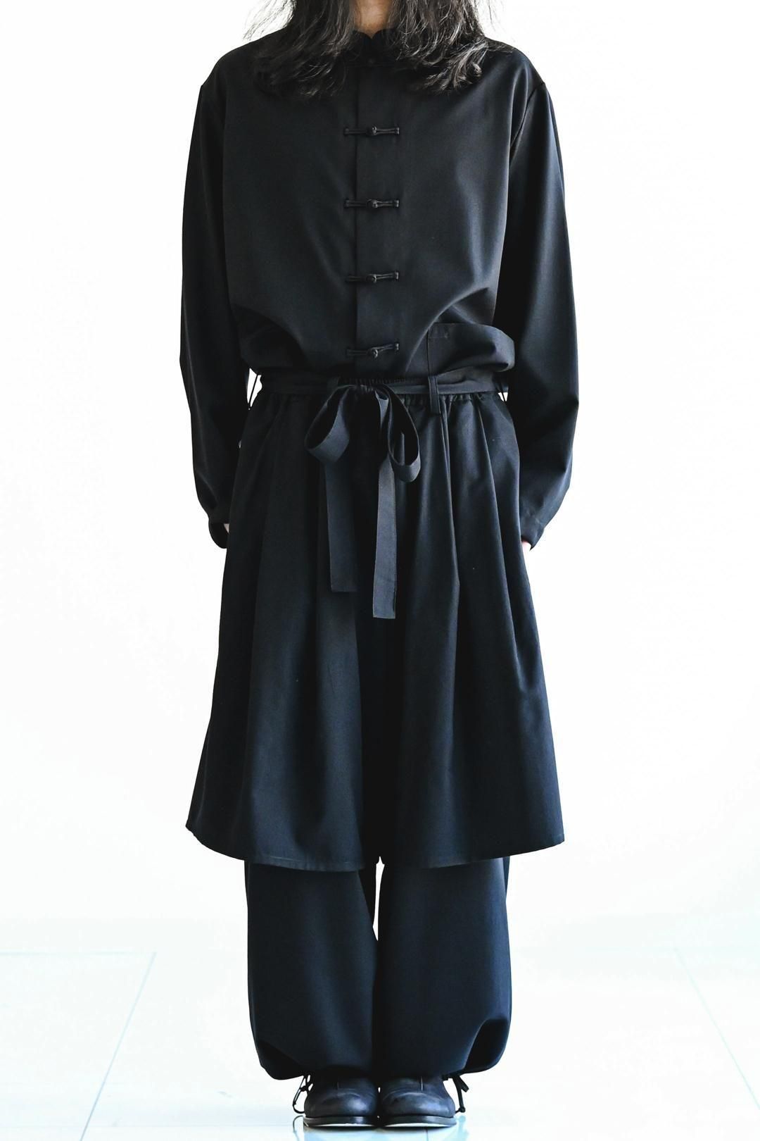 Wool Gabardine Double Layered Pants