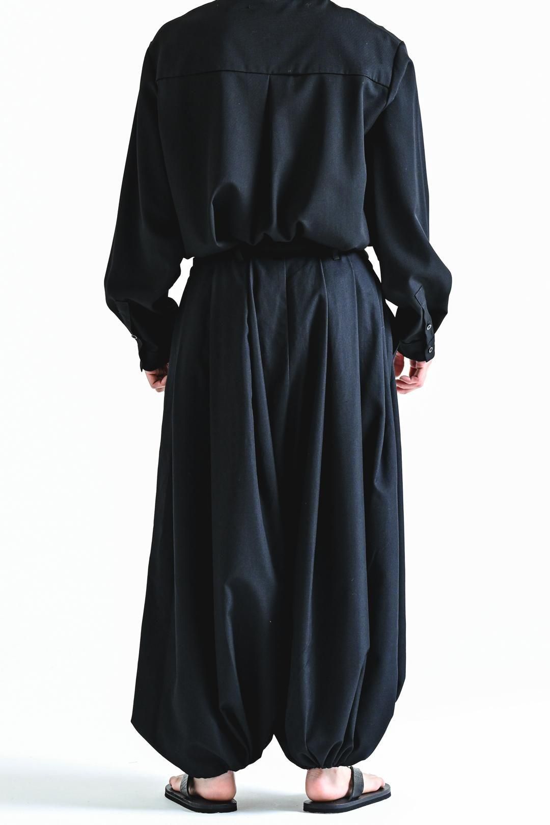 Wool Gabardine KIMONO Balloon Pants