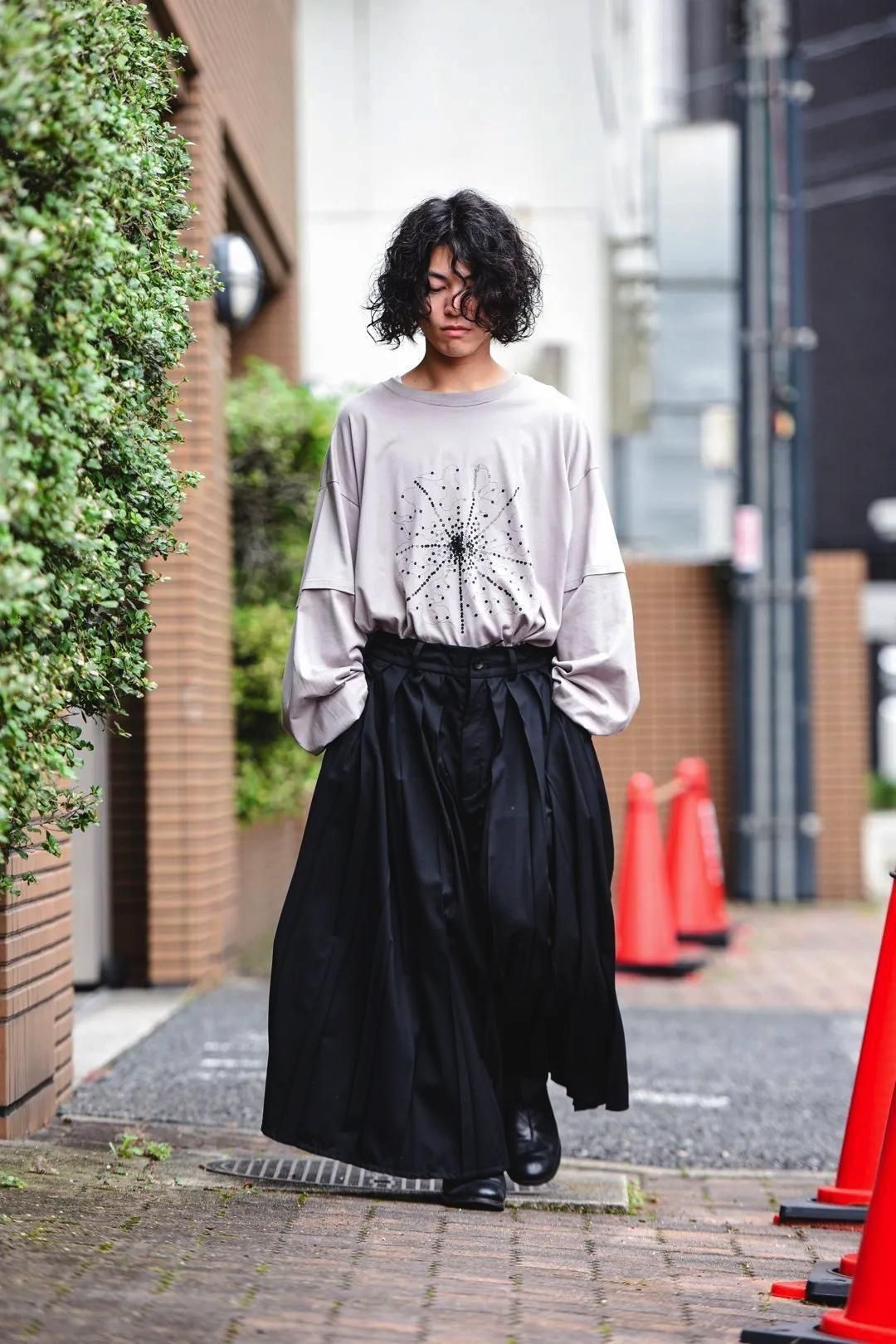 Wool Gabardine Wide Pleats 袴 Pants