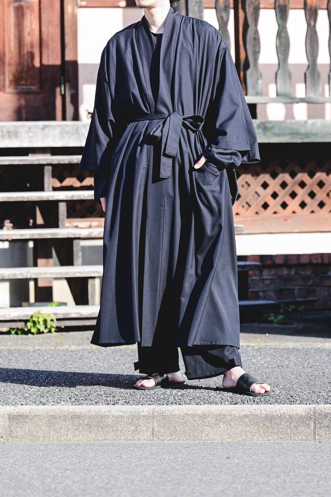 Wool Gabardine YUKATA Coat
