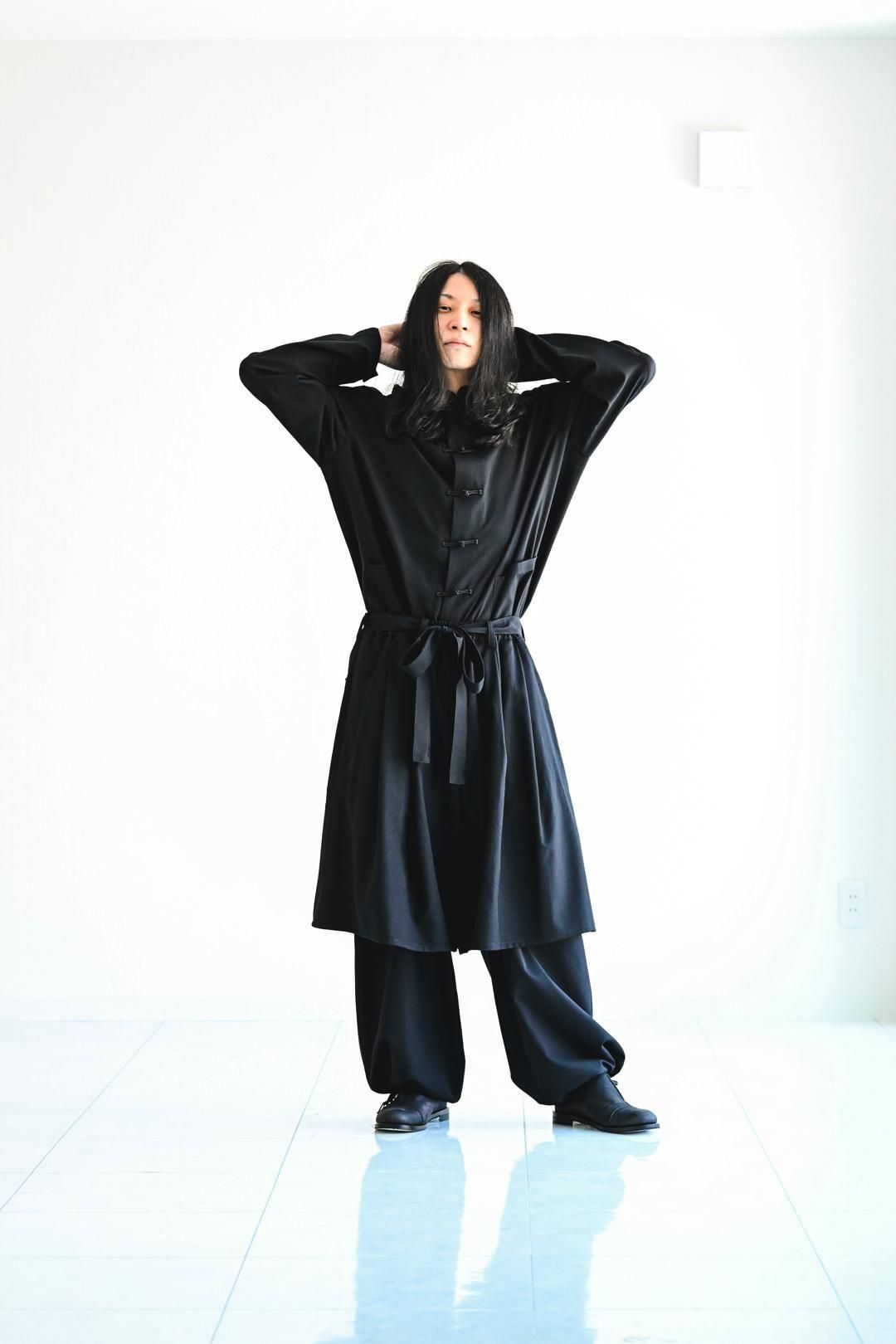 Wool Gabardine Double Layered Pants