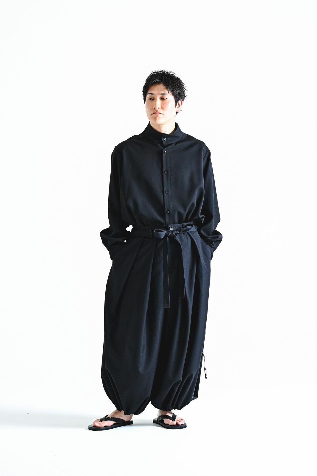 Wool Gabardine KIMONO Balloon Pants