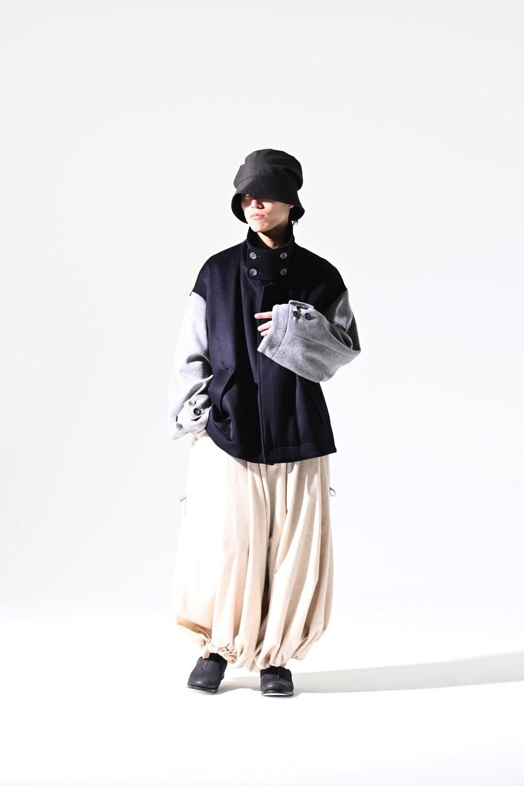 Wool Beaver High-Neck Blouson