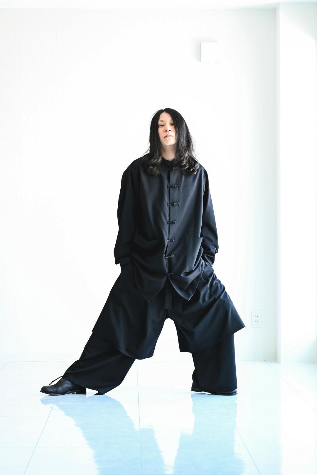 Wool Gabardine Double Layered Pants