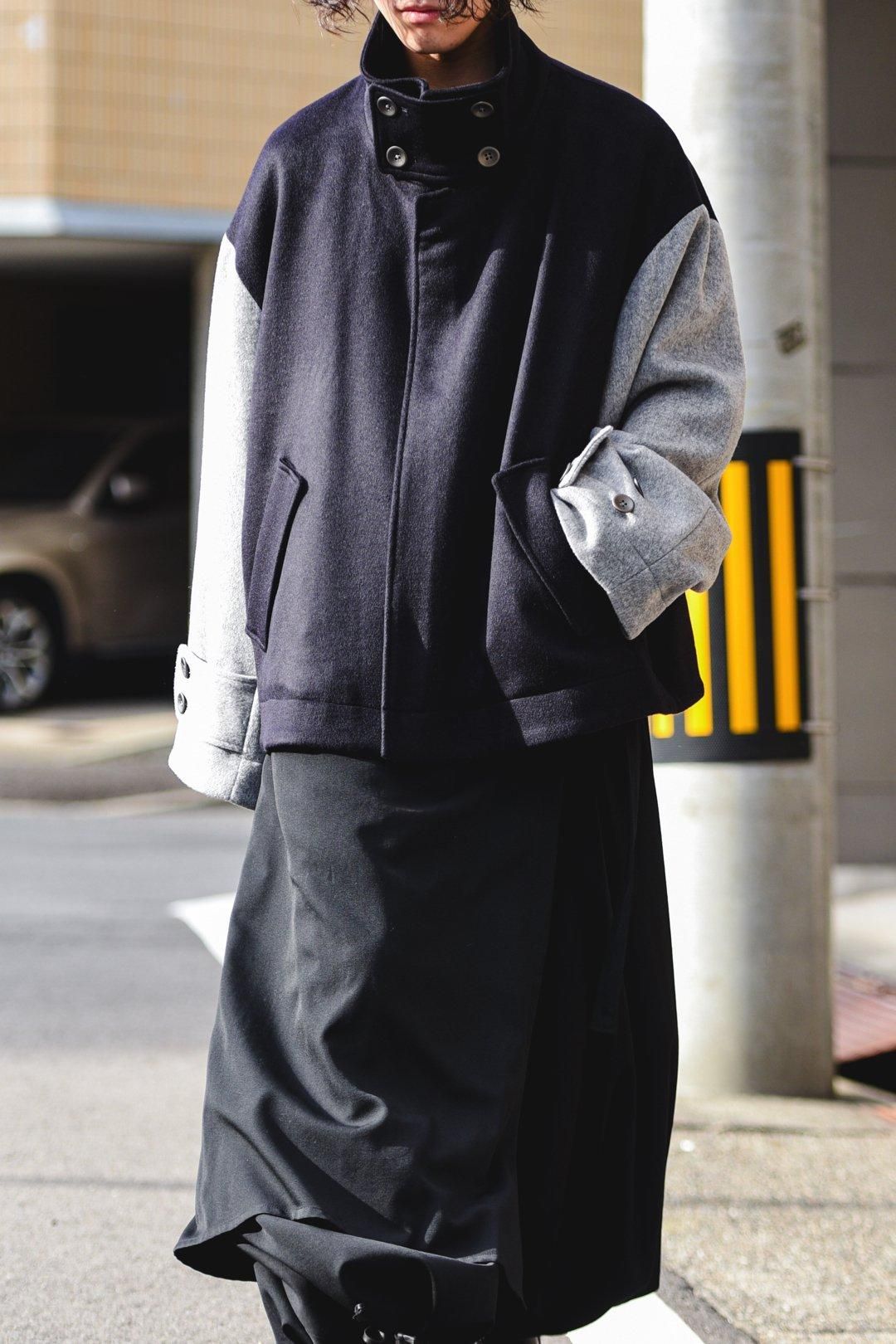 Wool Beaver High-Neck Blouson