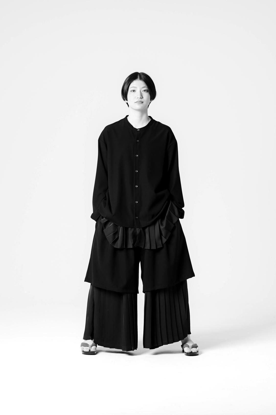Pleats Layered Tier Pants