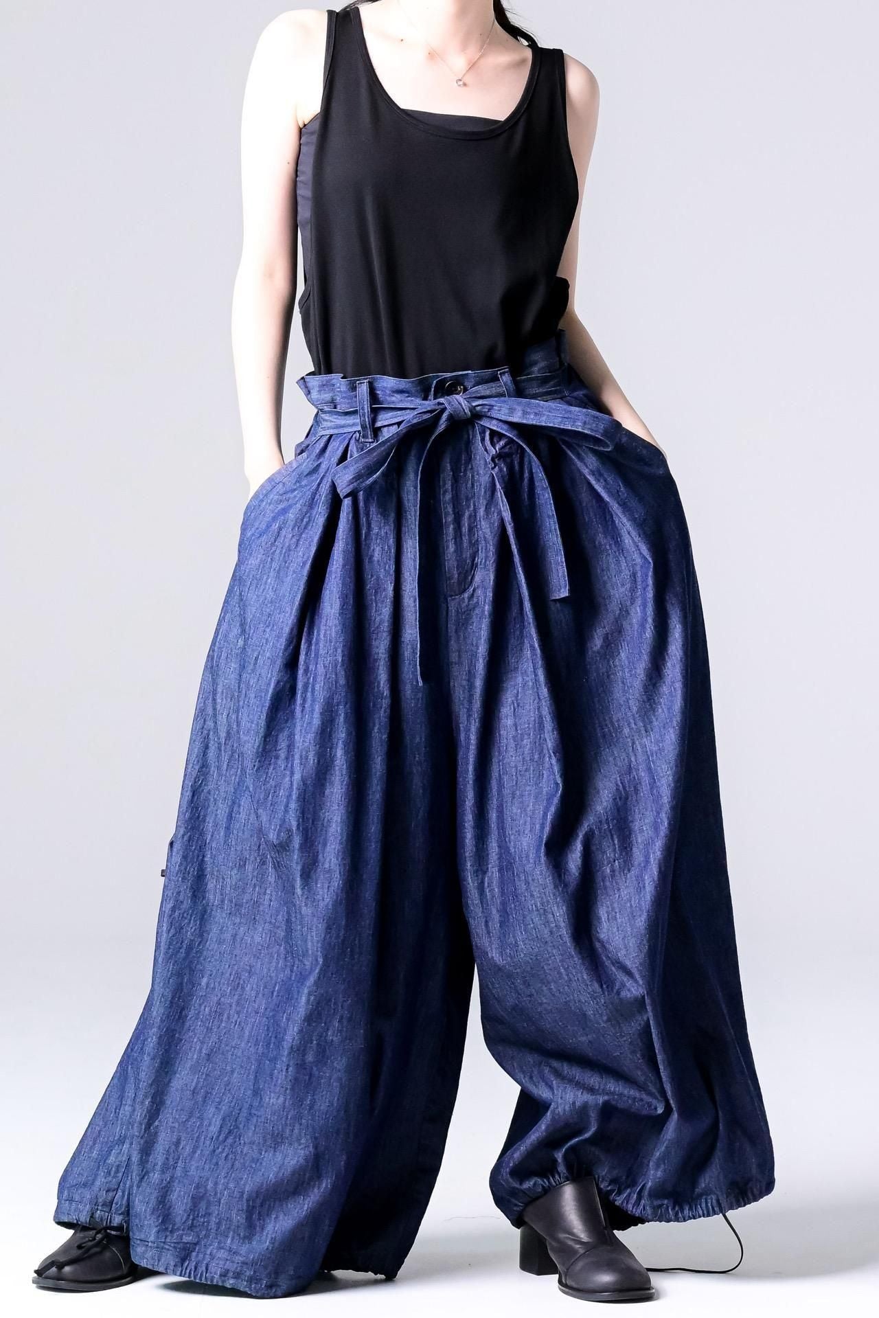 4oz Denim KIMONO Balloon Pants indigo