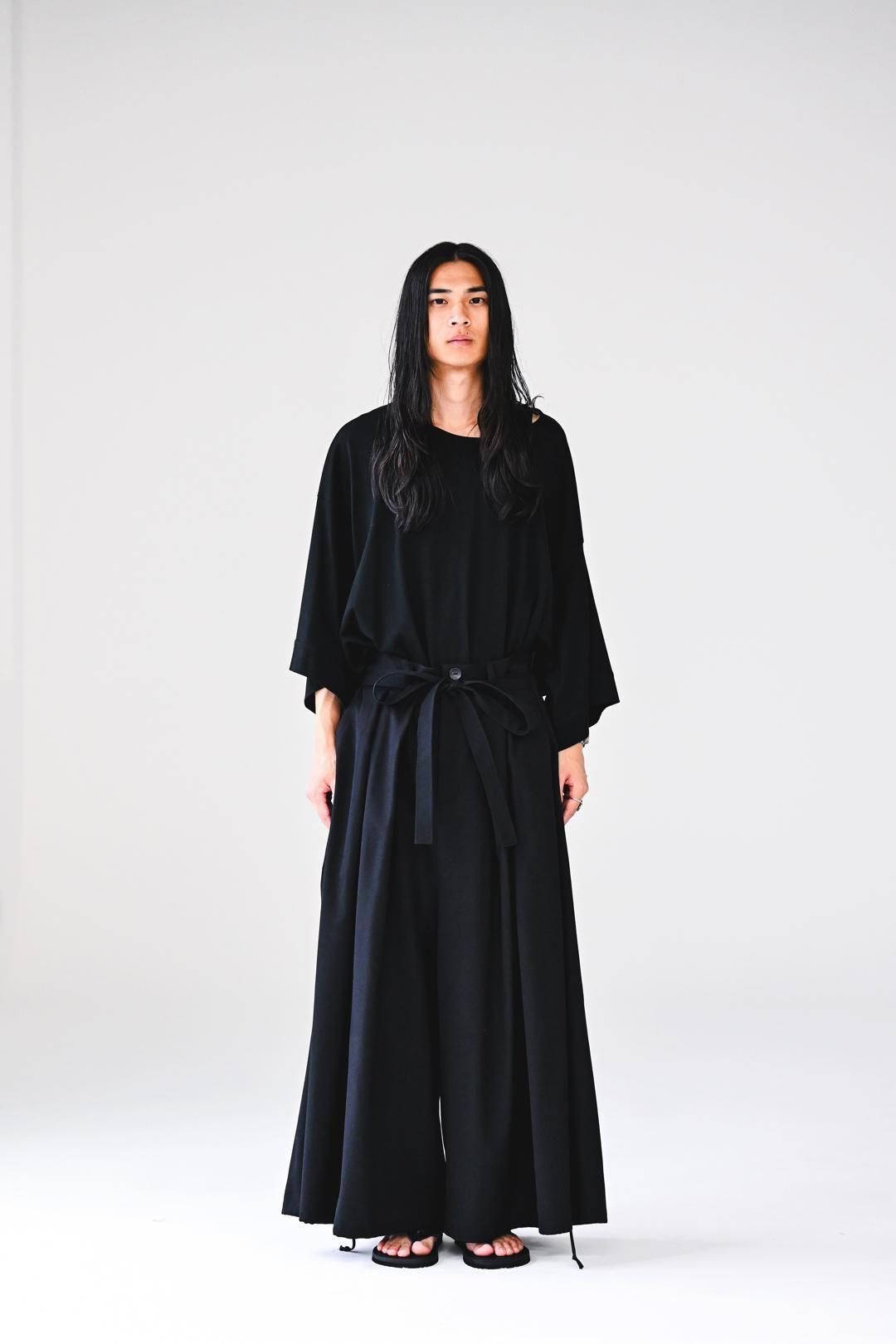 Wool Gabardine KIMONO Balloon Pants