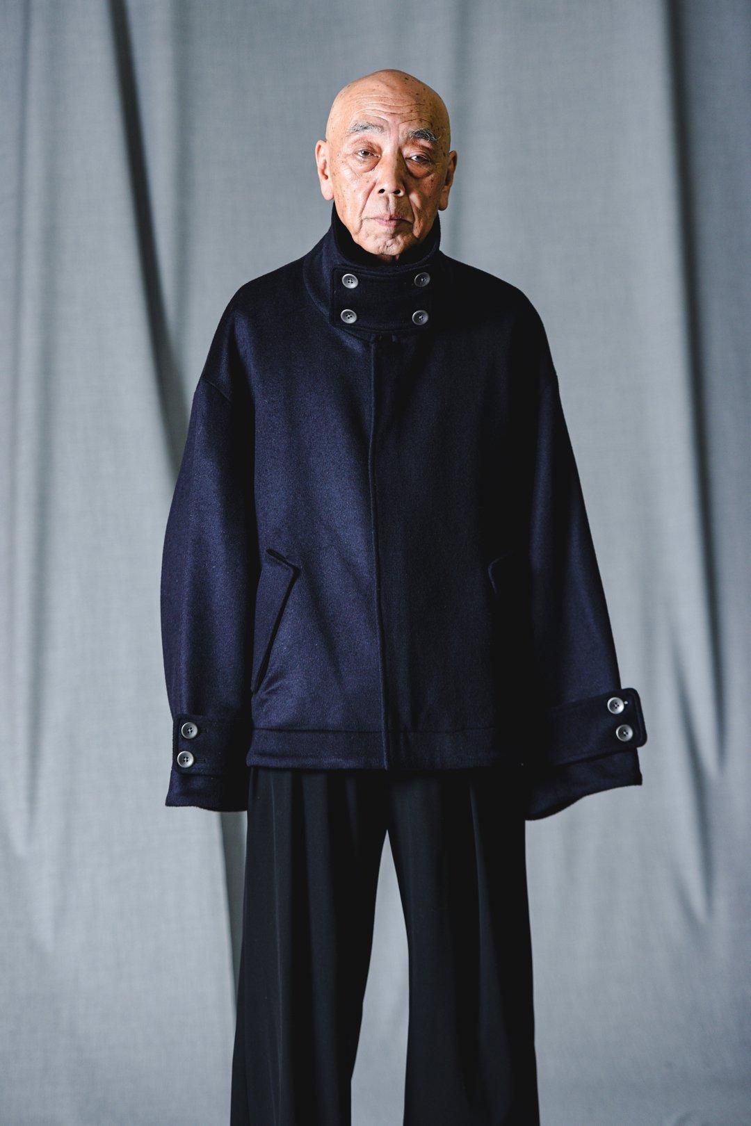 Wool Beaver High-Neck Blouson