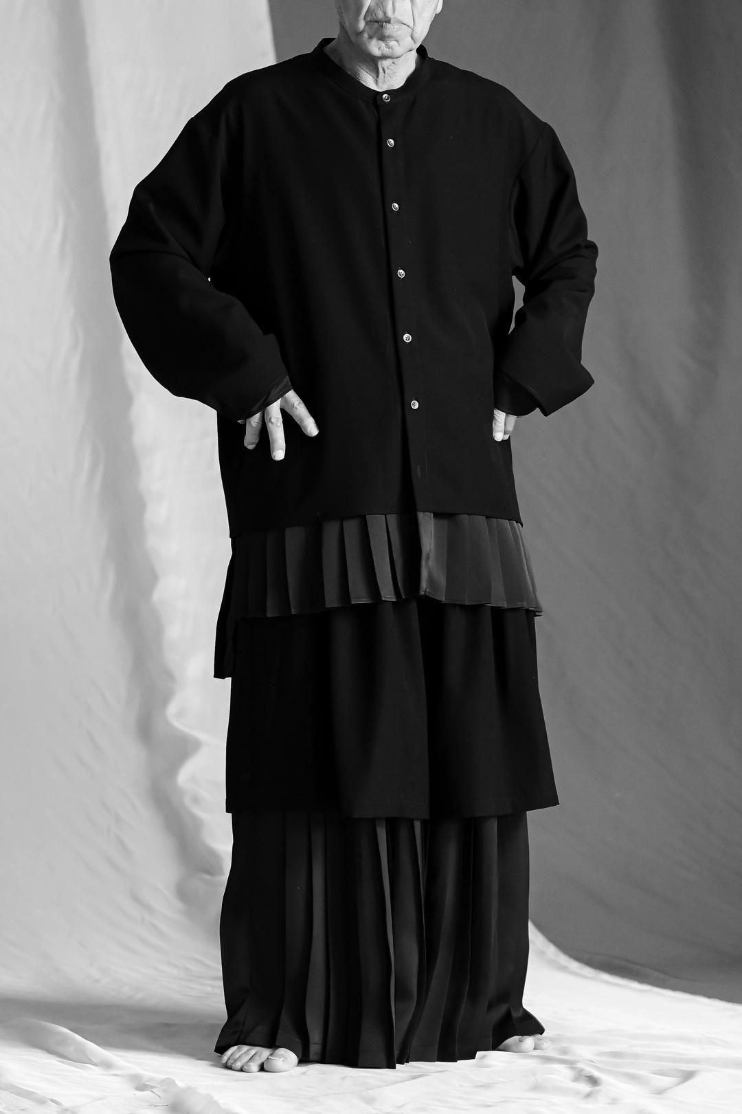 Pleats Layered Tier Shirt