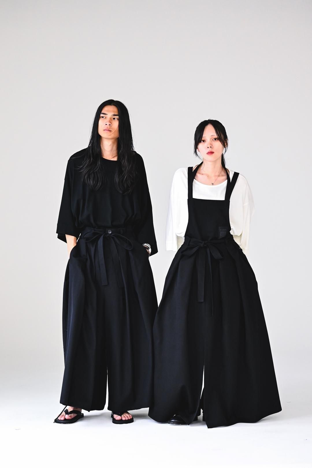 Wool Gabardine KIMONO Balloon Pants