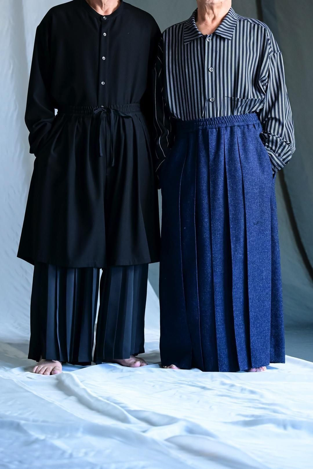 Pleats Layered Tier Pants