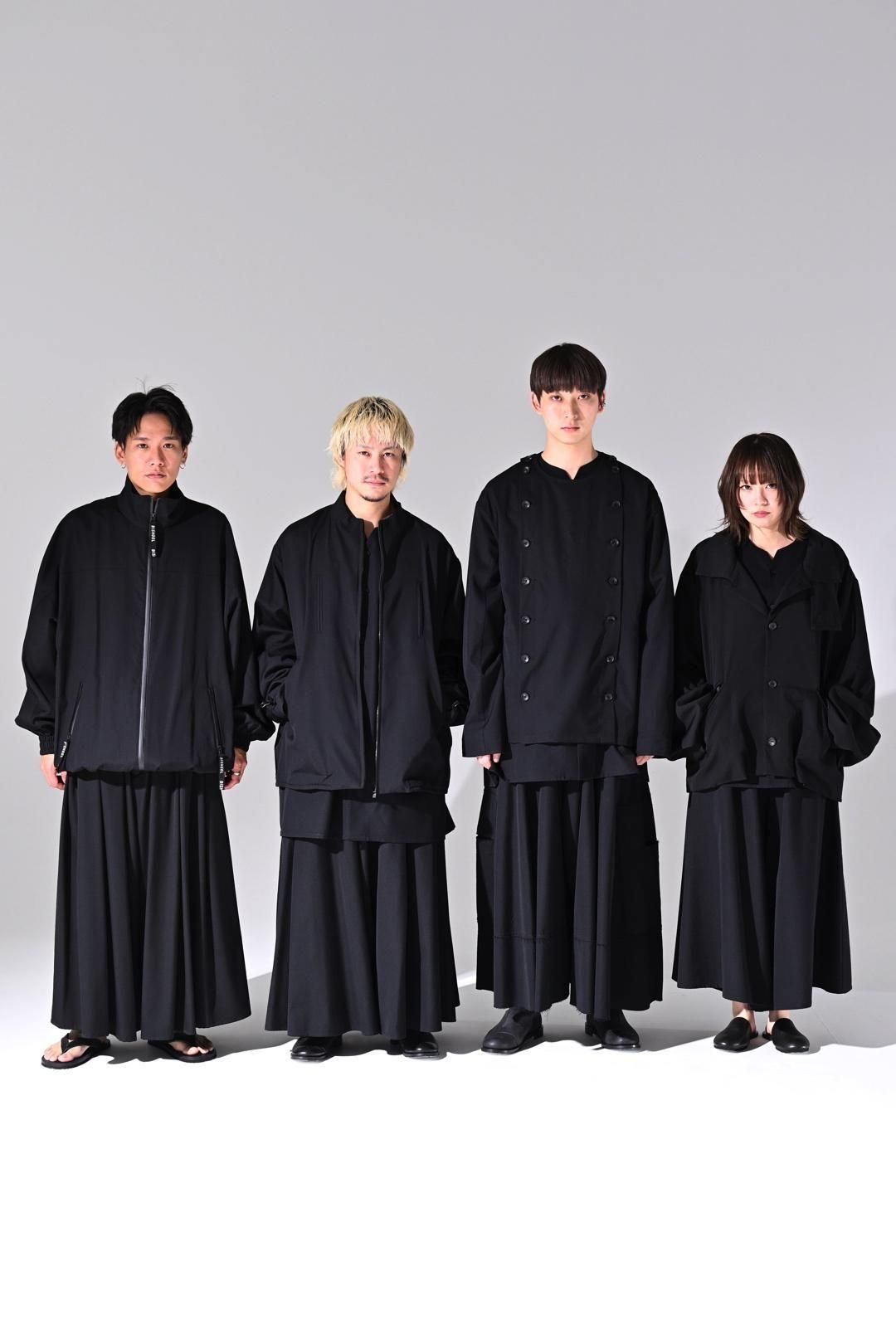 Wool Gabardine Mirrored Button Shirt Jacket