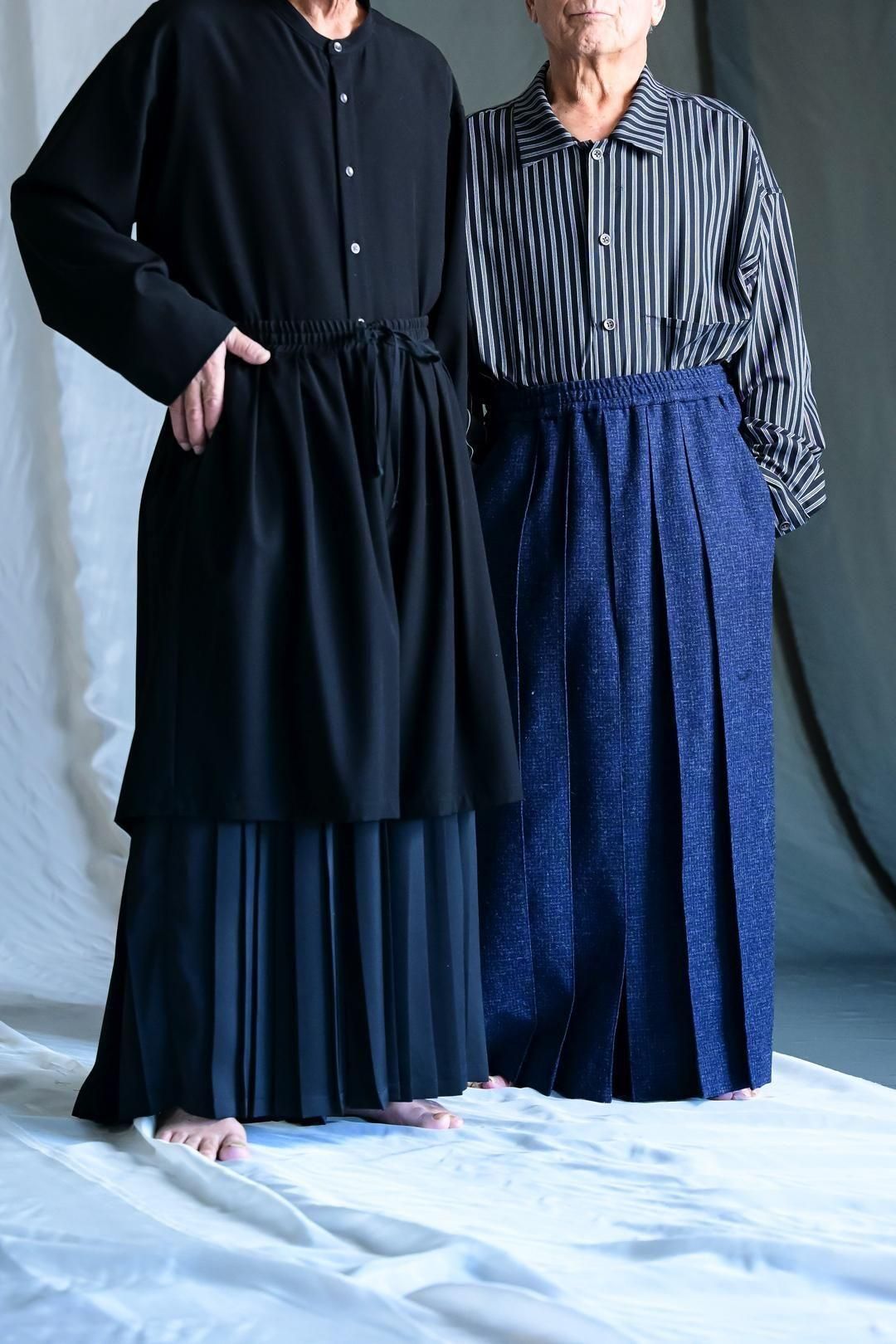 Pleats Layered Tier Pants