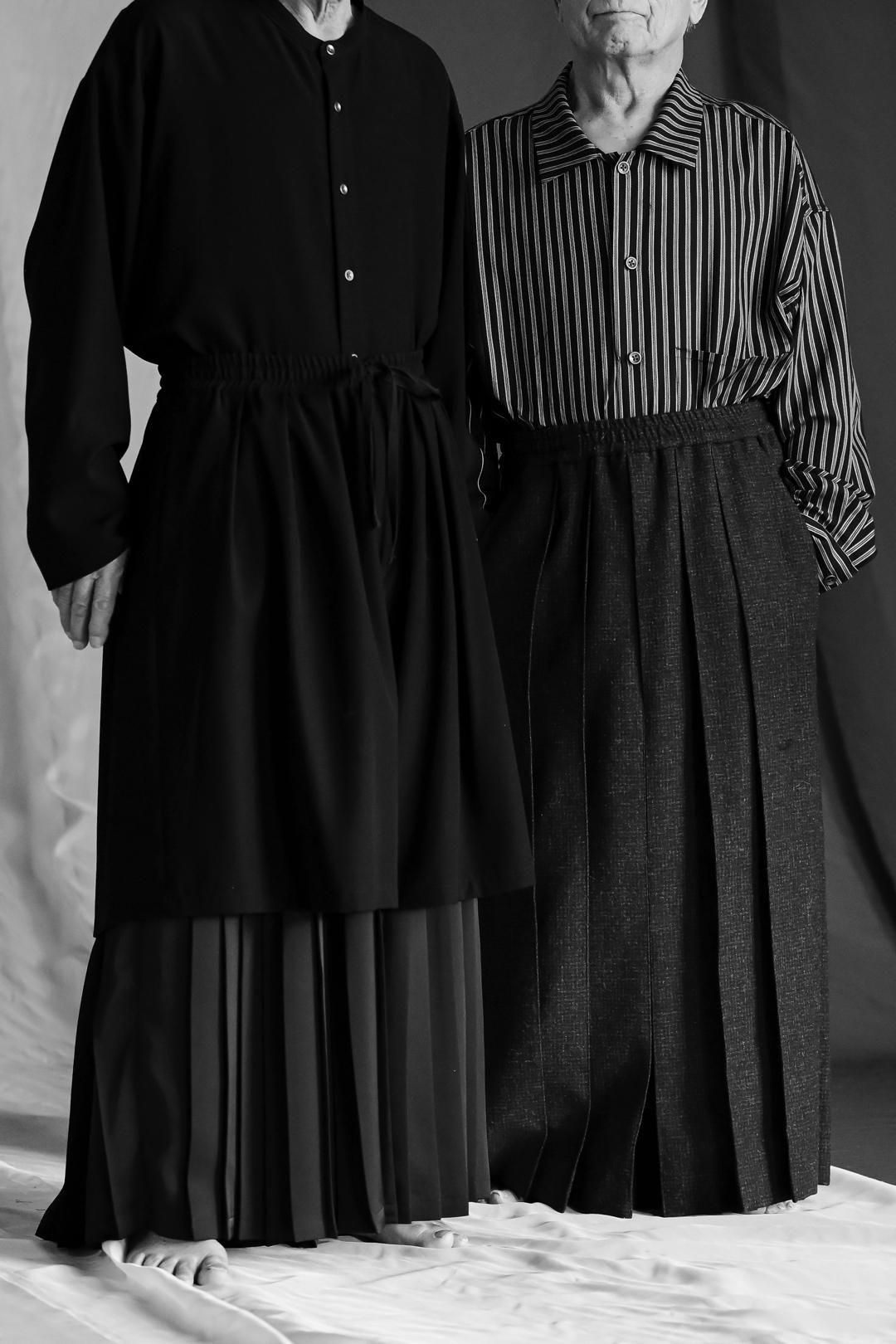 Pleats Layered Tier Pants