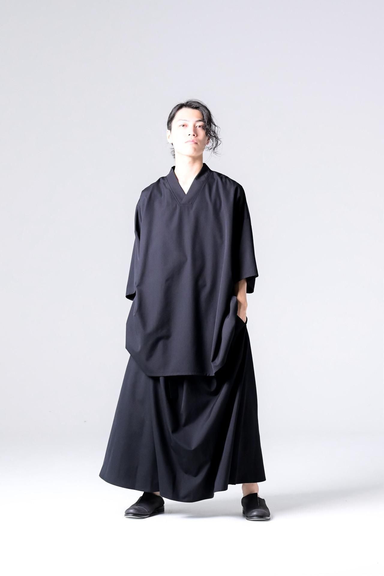 Wool Gabardine KIMONO Top
