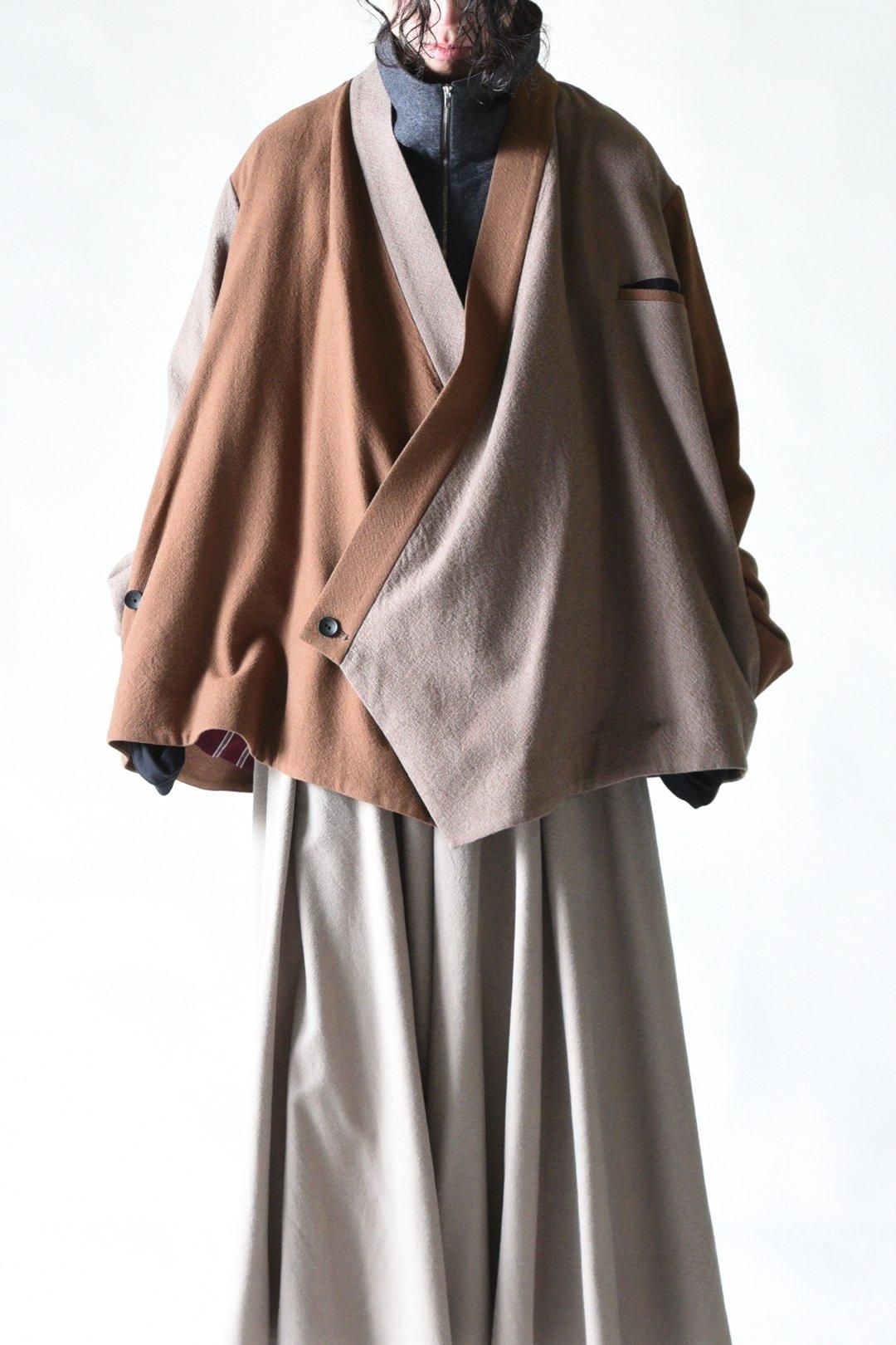 Refine Wool KIMONO Drape Jacket