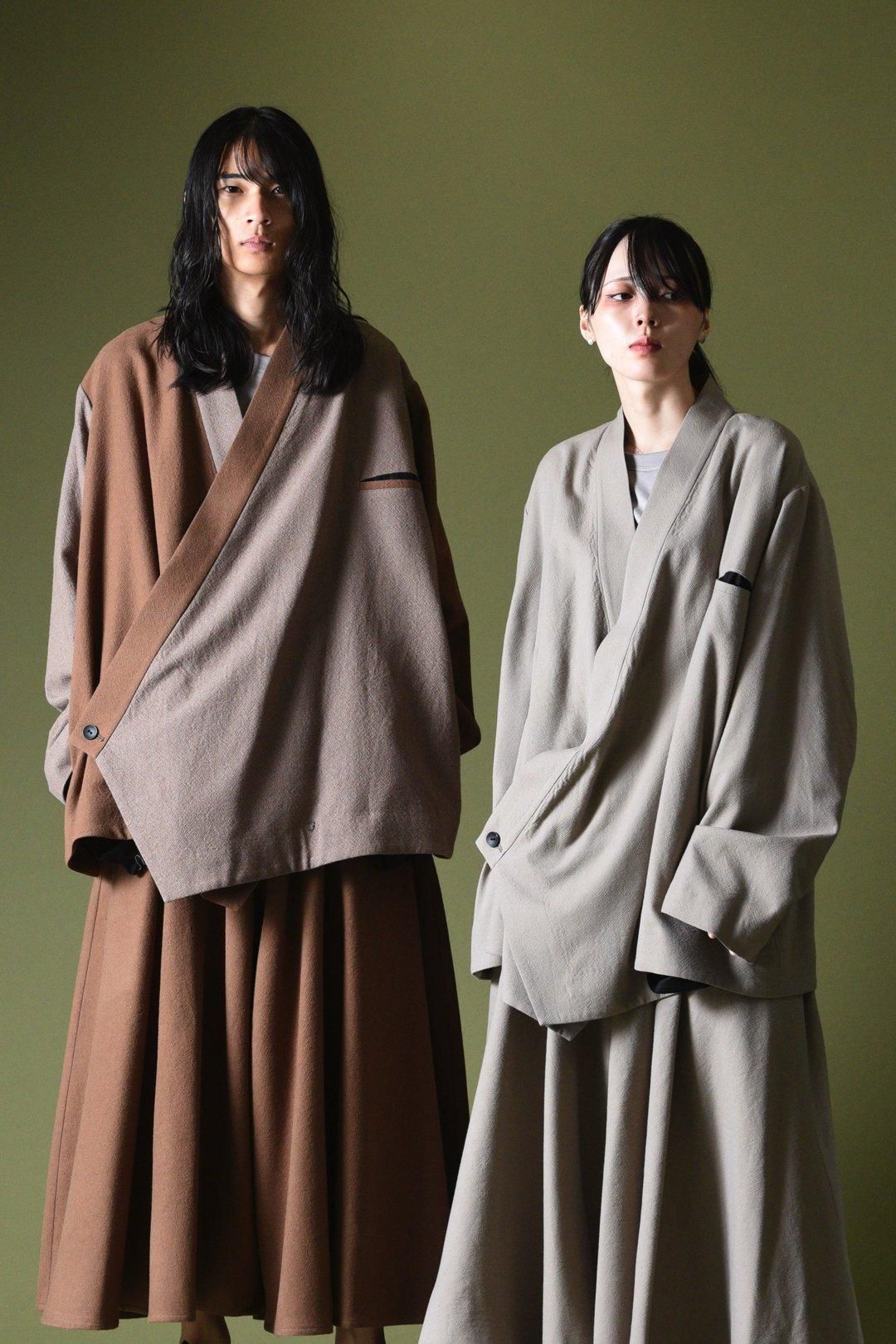 Refine Wool KIMONO Drape Jacket