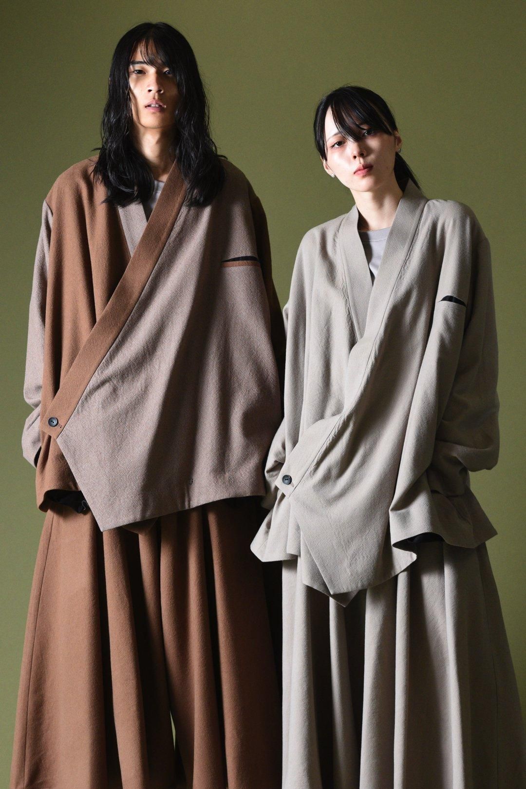 Refine Wool KIMONO Drape Jacket