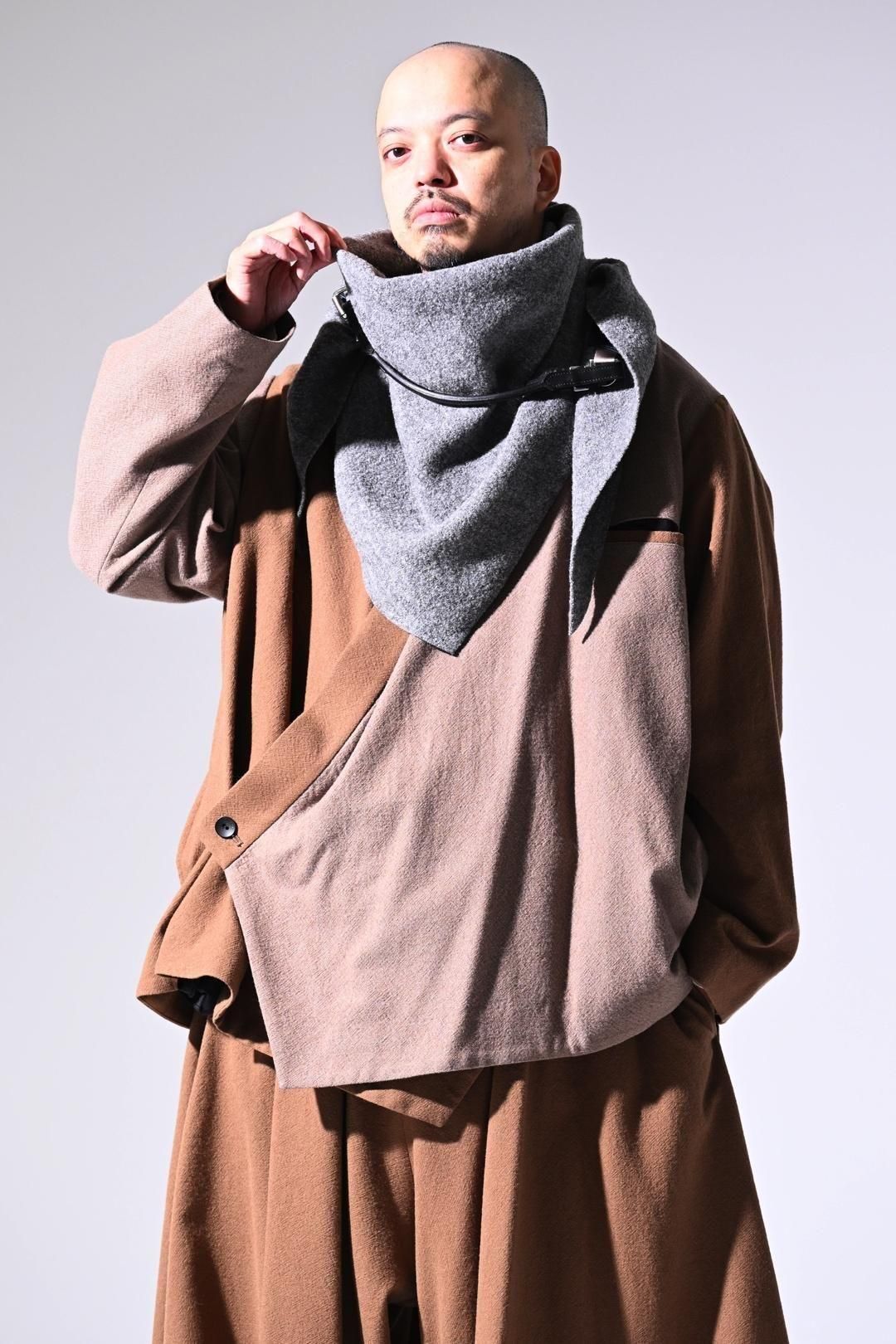 Refine Wool KIMONO Drape Jacket