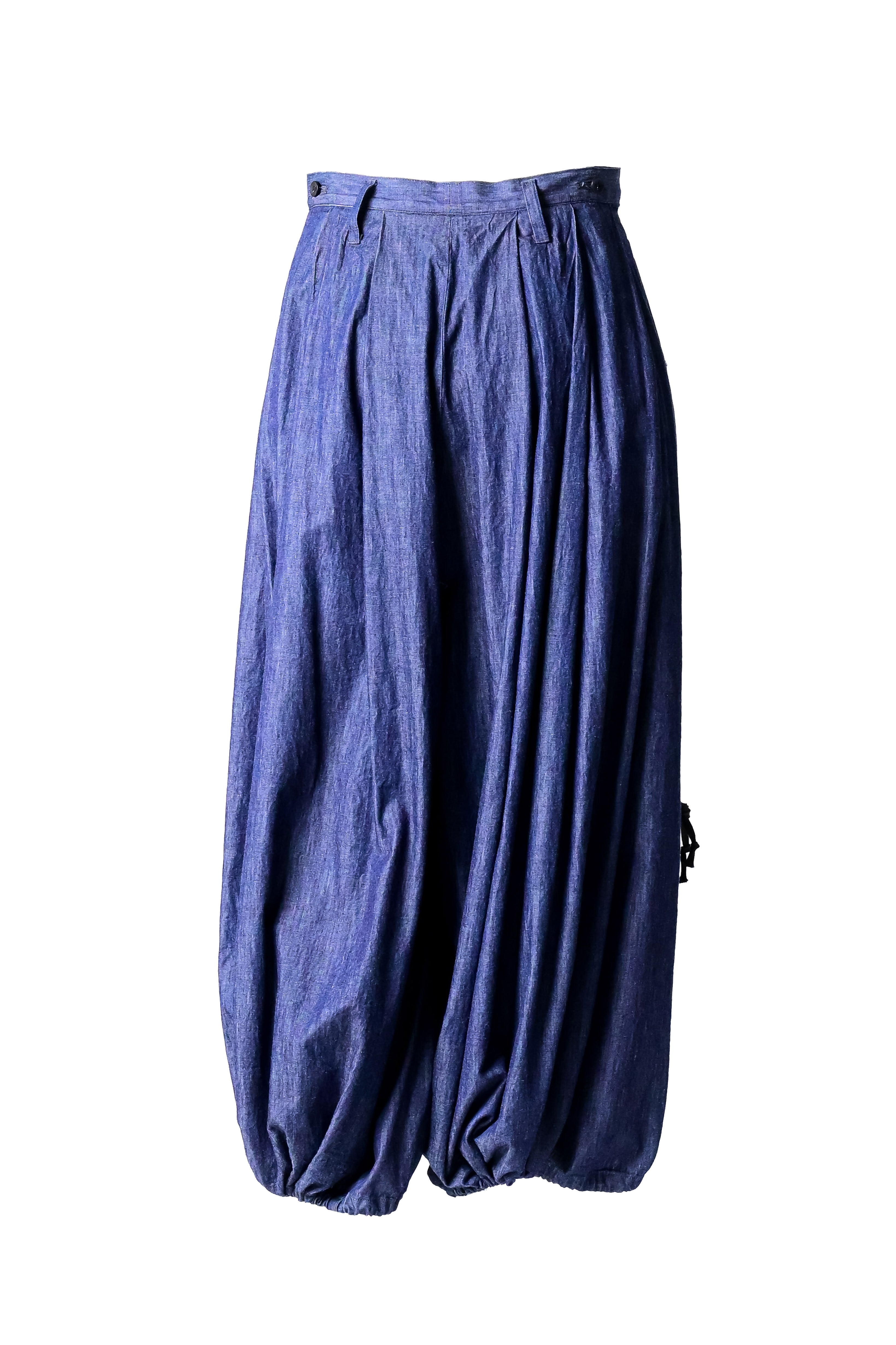 4oz Denim KIMONO Balloon Pants indigo