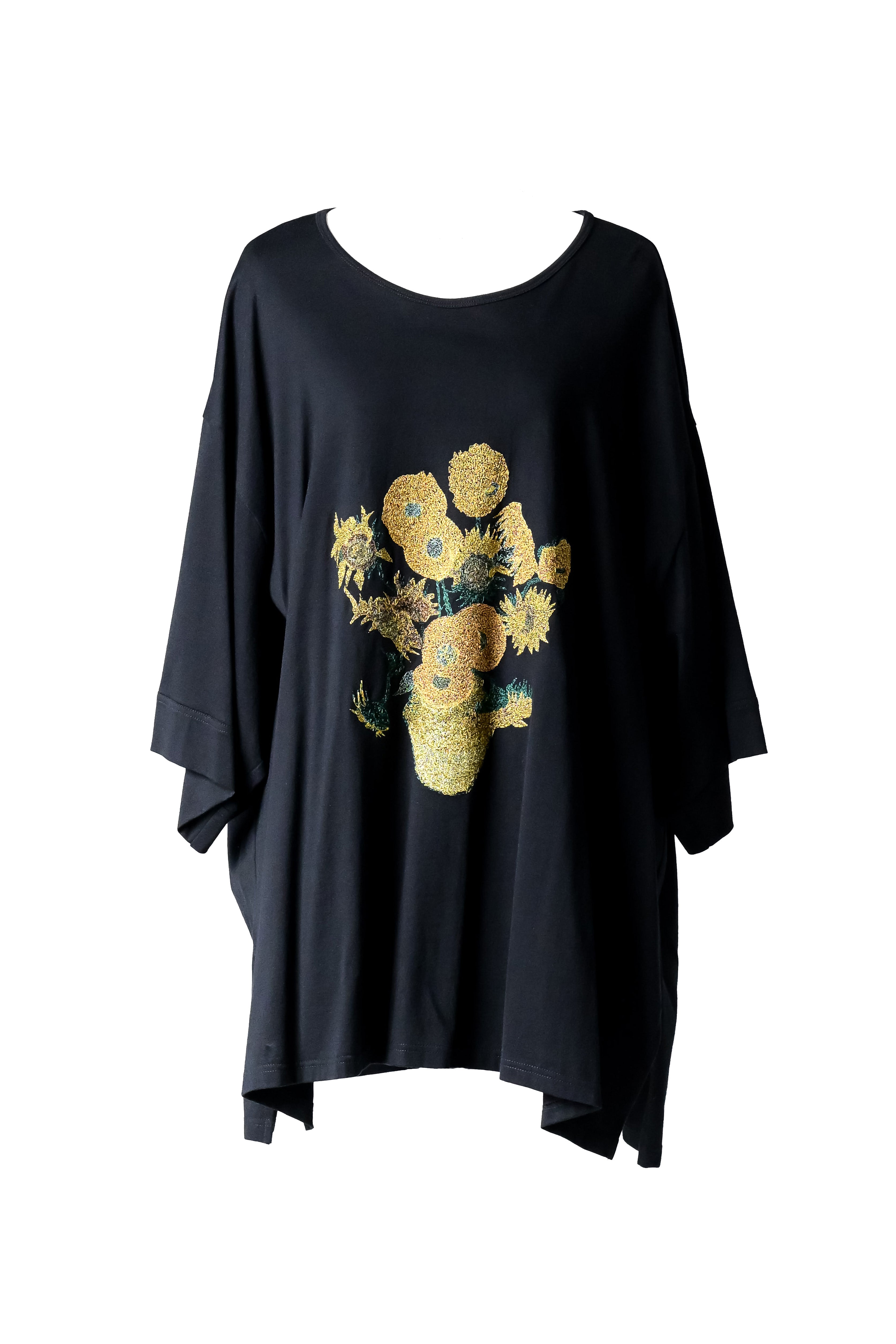 Giza Cotton Classic Big-T himawari black