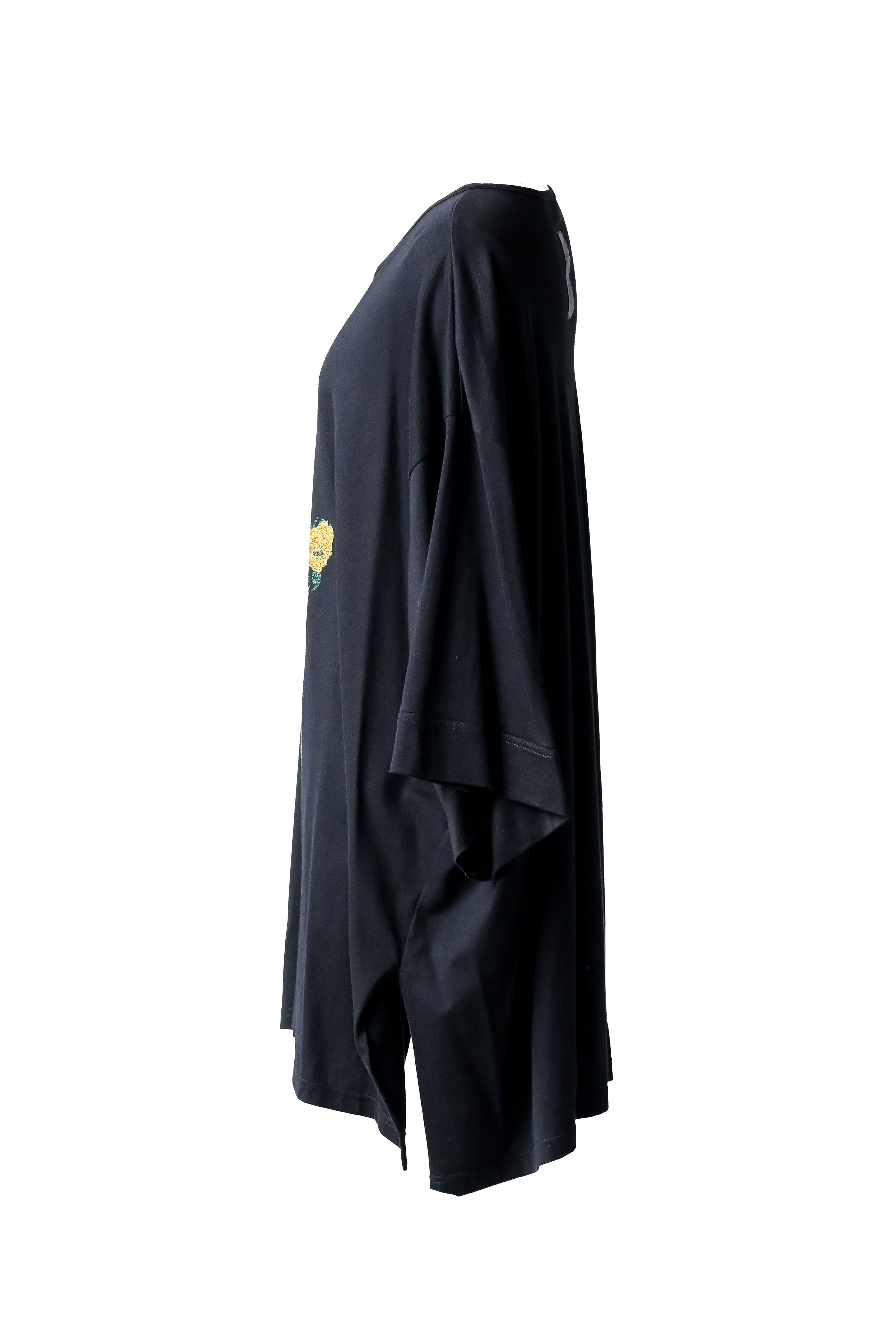Giza Cotton Classic Big-T himawari black